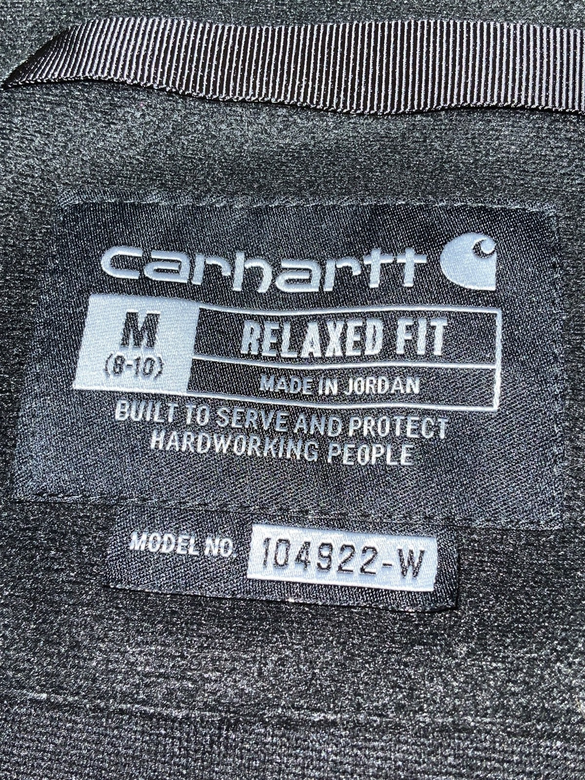 Carhartt Fleece Sweater Jacket Women's Medium Black Relaxed Fit Snap Button