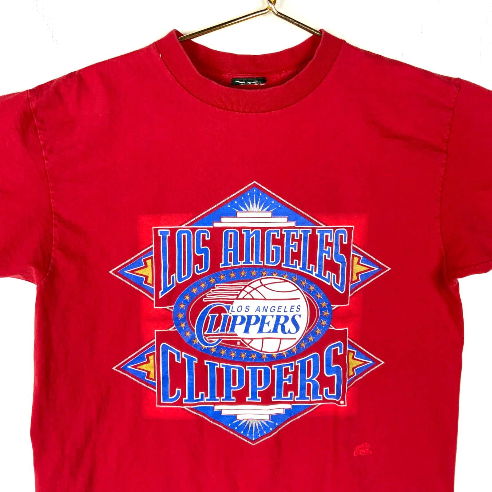 Vintage Los Angeles Clippers T-shirt XL Red Single Stitch Nba Basketball 90s