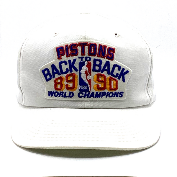 Vintage Detroit Pistons Sports Specialties SnapBack Hat Back To Back 1989 Nba