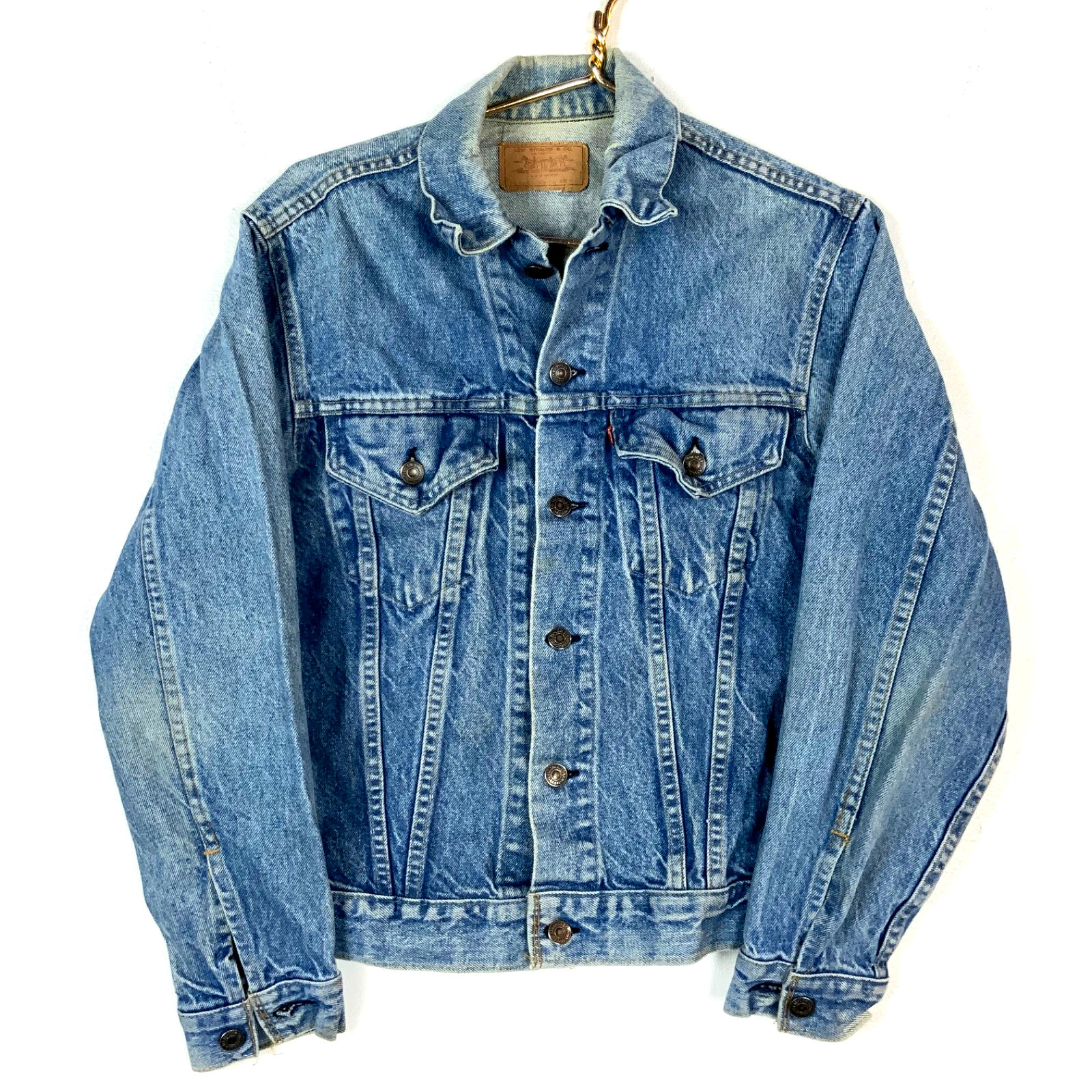 Vintage Levi’s Denim Jean Jacket Small Blue Medium Wash 90s