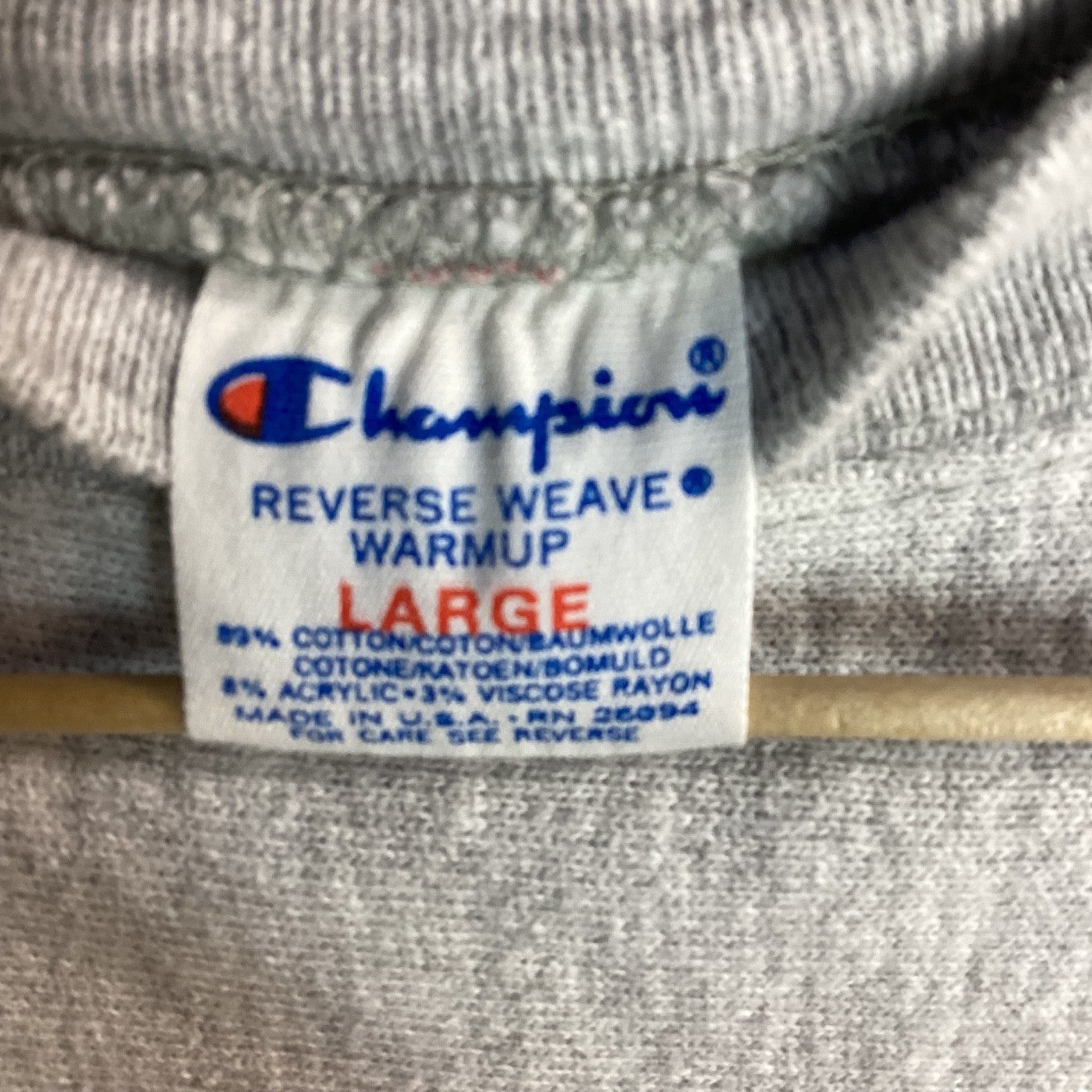 Vintage Notre Dame Fighting Irish Champion Reverse Weave Sweatshirt Large Gray