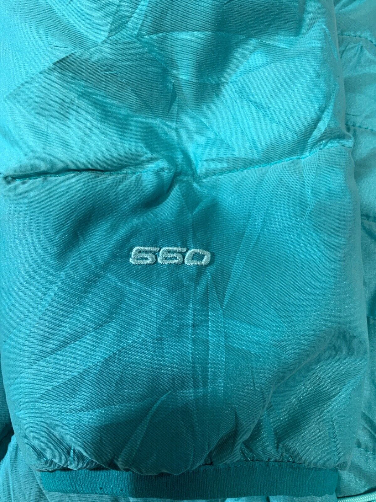 The North Face Aconagua 550 Down Women's Puffer Jacket XS Blue Full Zip