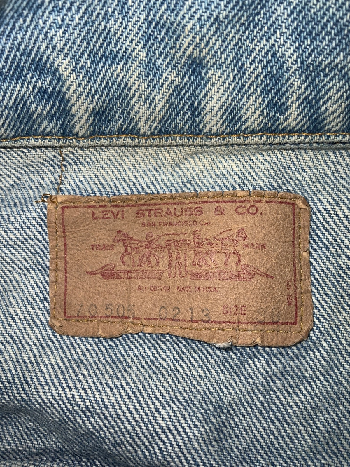 Vintage Levi’s Denim Jean Jacket Small Blue Medium Wash 90s