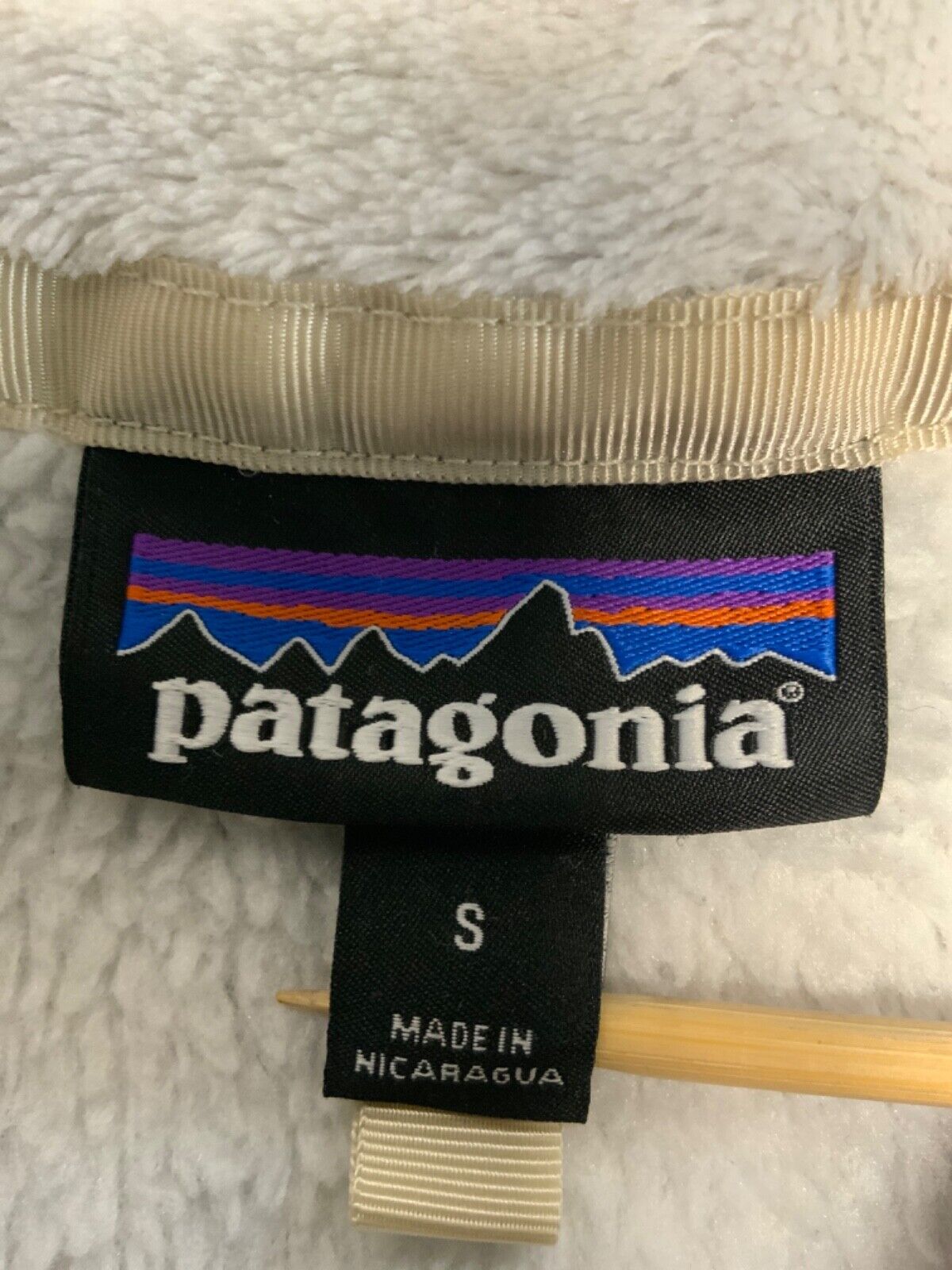 Patagonia Retool Fleece Sweater Jacket Women’s Small White Snap T