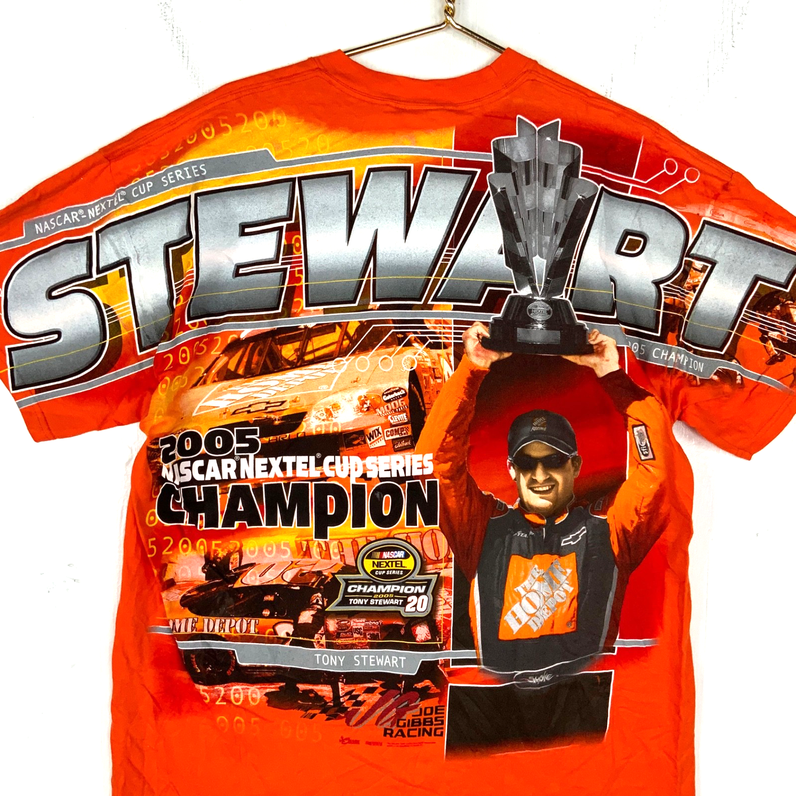 Vintage Nascar Chase T-shirt XL All Over Print 2005 Nextel Champ Tony Stewart