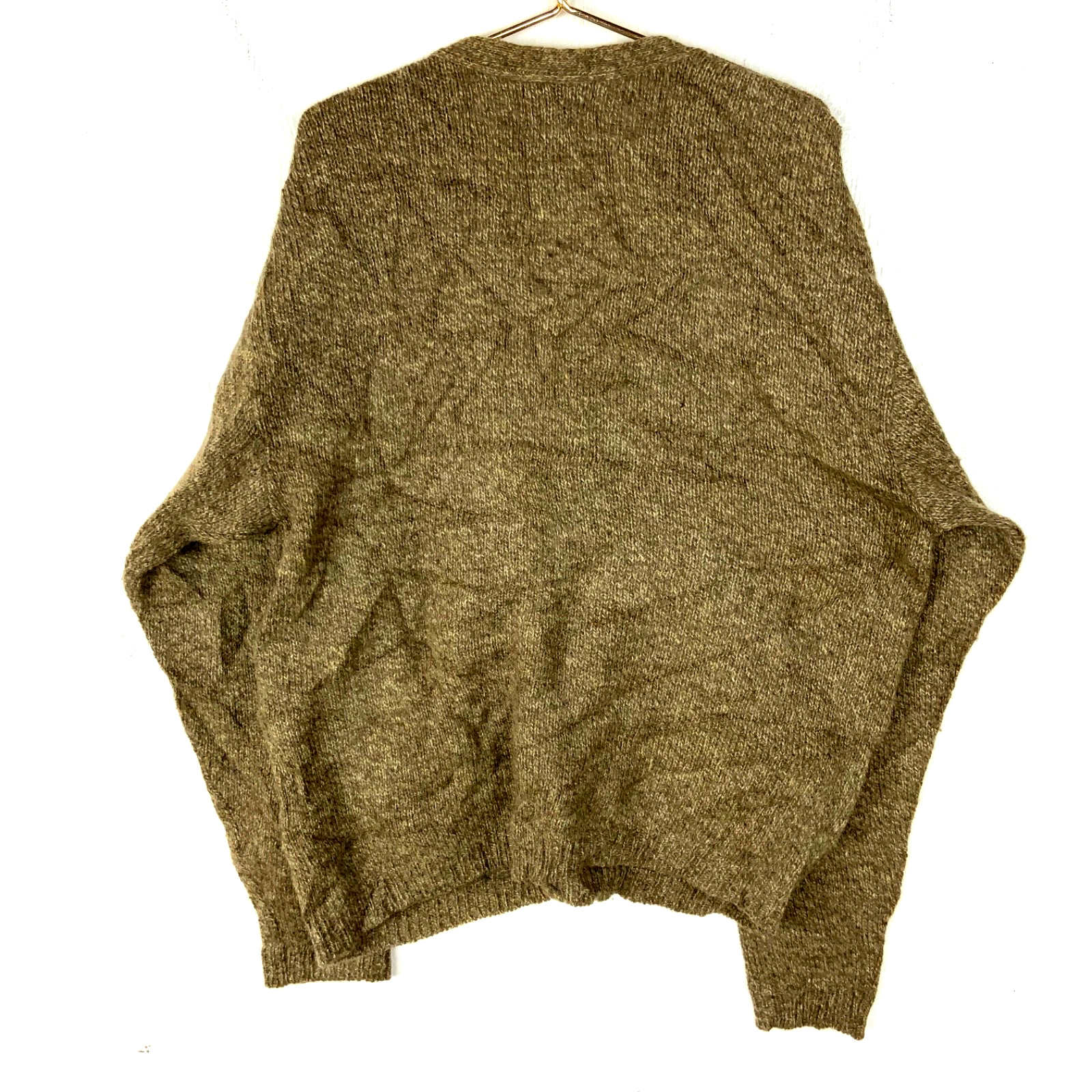 Vintage Woolrich Wool Knit Sweater Large Brown Cardigan