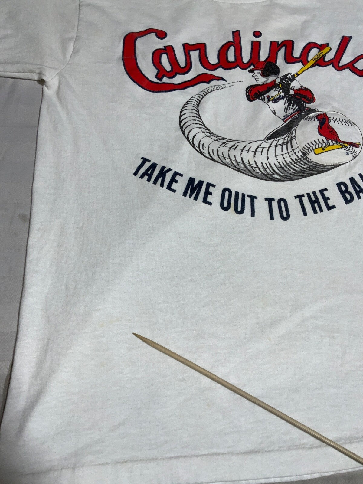 Vintage Arizona Cardinals T-shirt Large Mlb Take Me Out To The Ball Game 1990