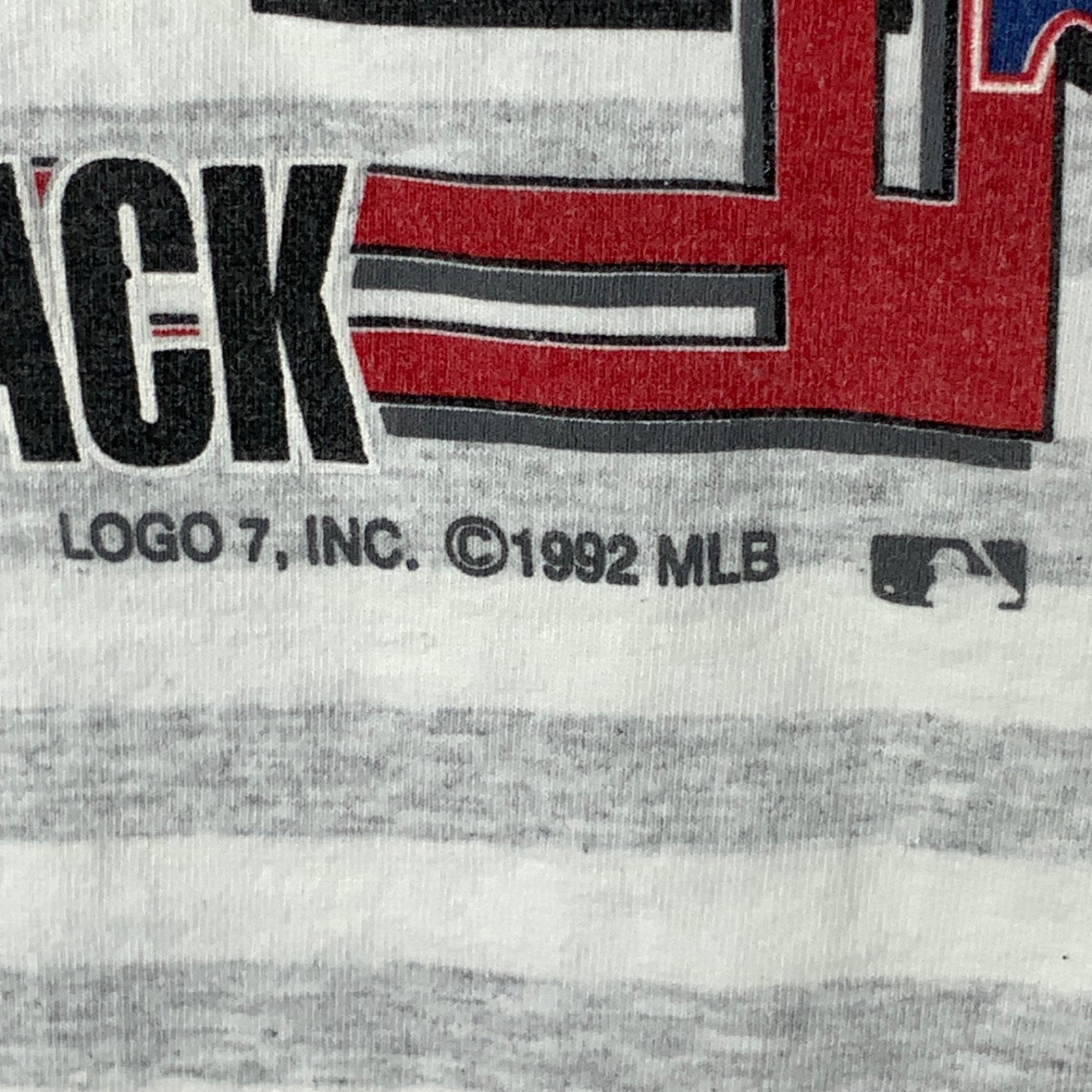 Vintage Atlanta Braves T-shirt Large 1992 Back 2 Back Mlb National Champs 90s