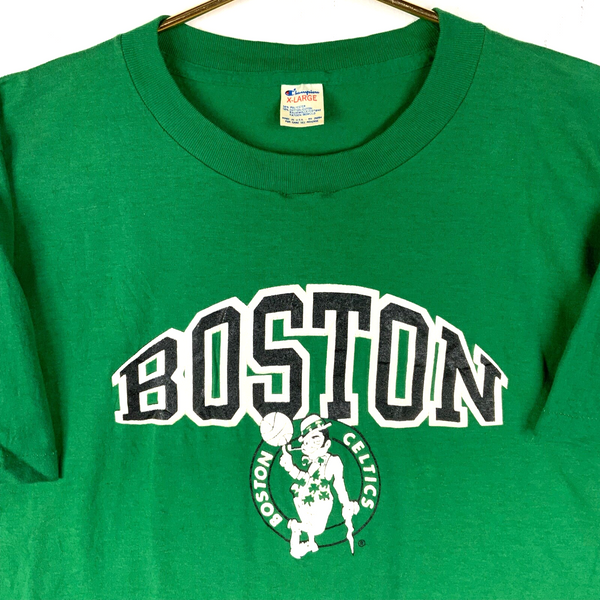 Vintage Boston Celtics Champion T-shirt XL Green Made Usa Single Stitch Nba 80s