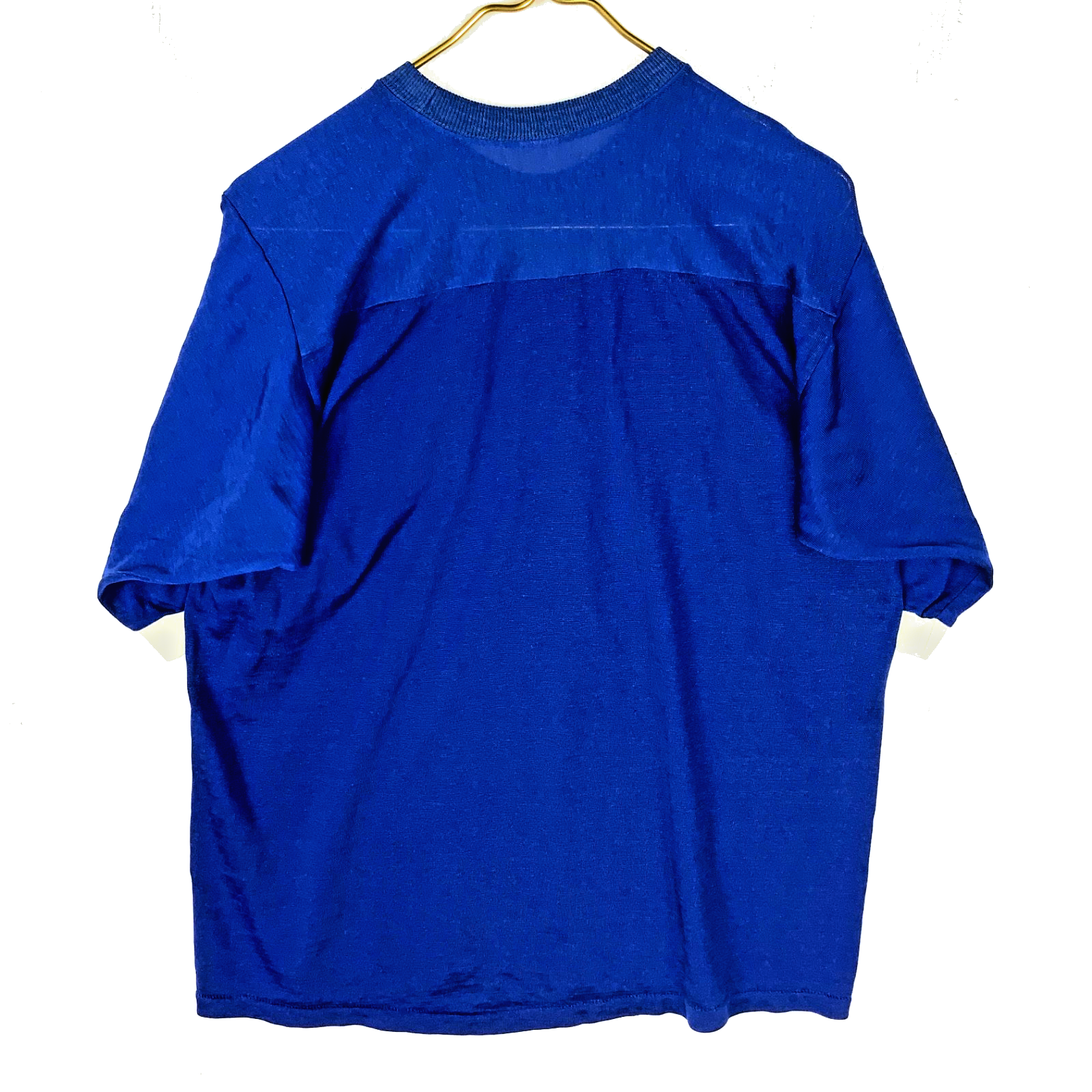 Vintage 1970’s Durene Football Jersey Large Blue Fraternity Made Usa