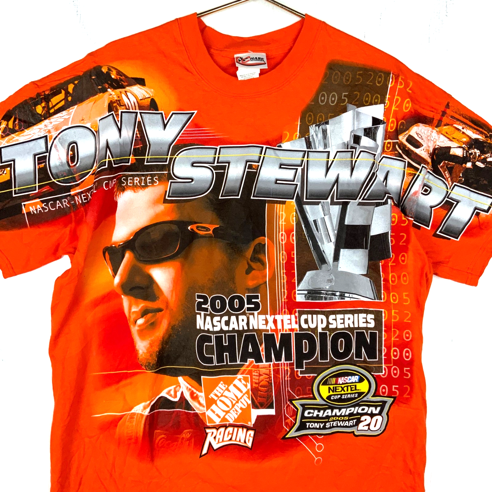 Vintage Nascar Chase T-shirt XL All Over Print 2005 Nextel Champ Tony Stewart