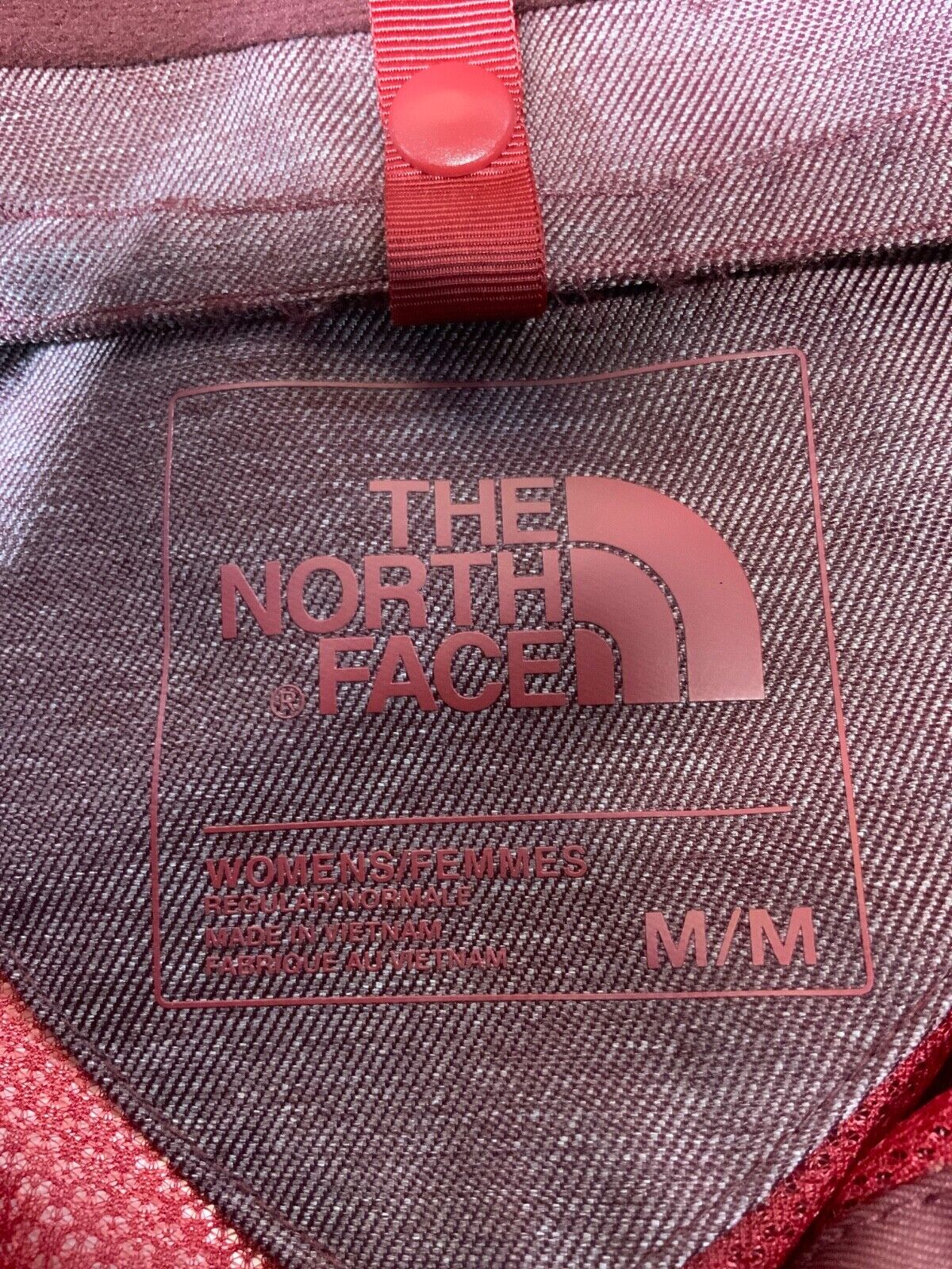 The North Face Women's Dryvent Jacket Medium Burgundy Full Zip Lined