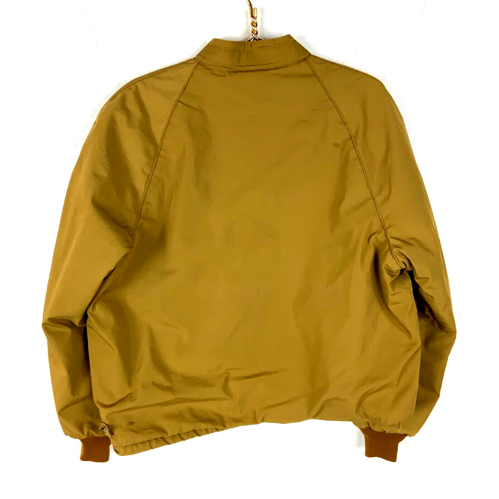 Vintage 1980s Sir Jac Bomber Jacket Large Brown Full Zip Lined