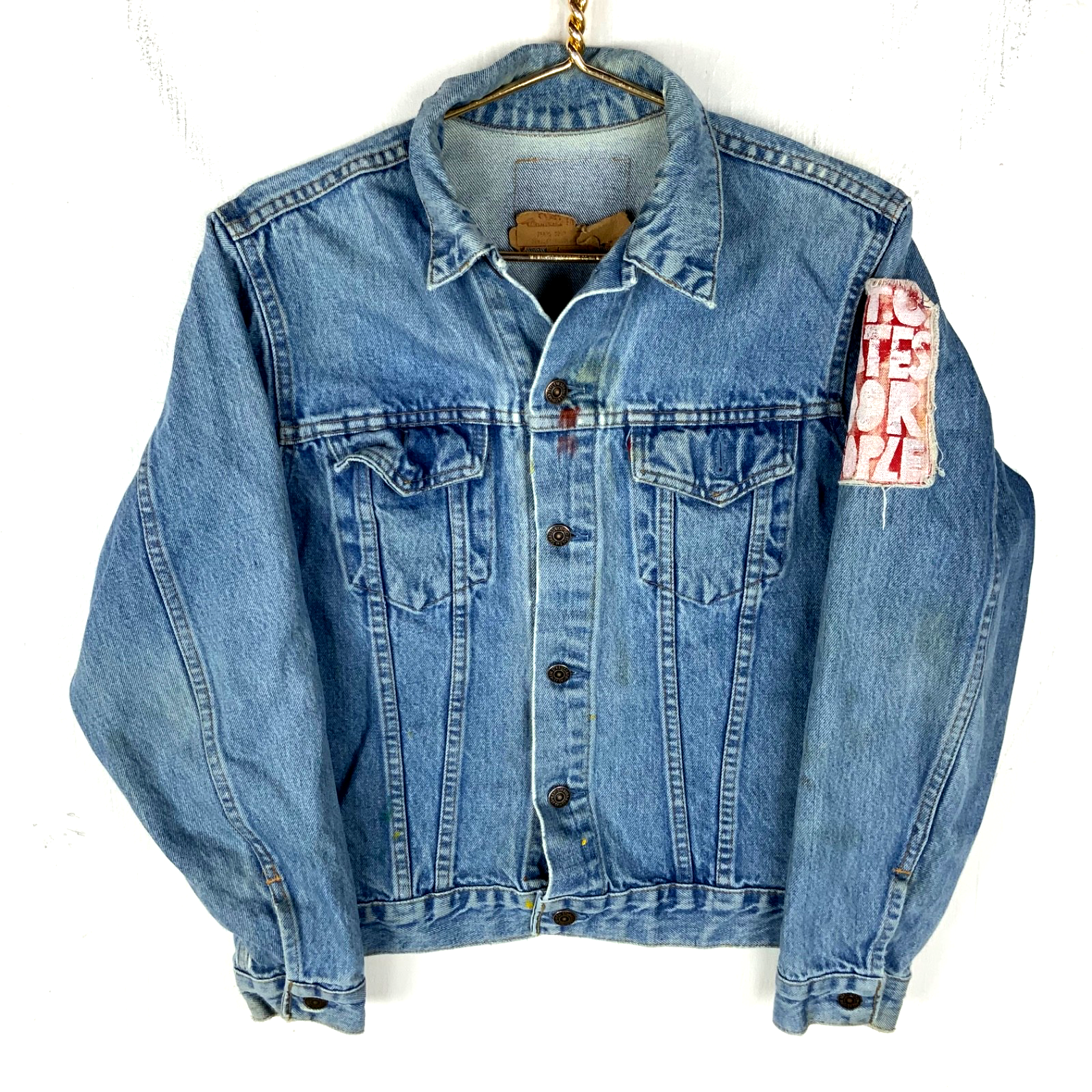 Vintage Levi’s Denim Jean Jacket Small Blue Light Wash 90s