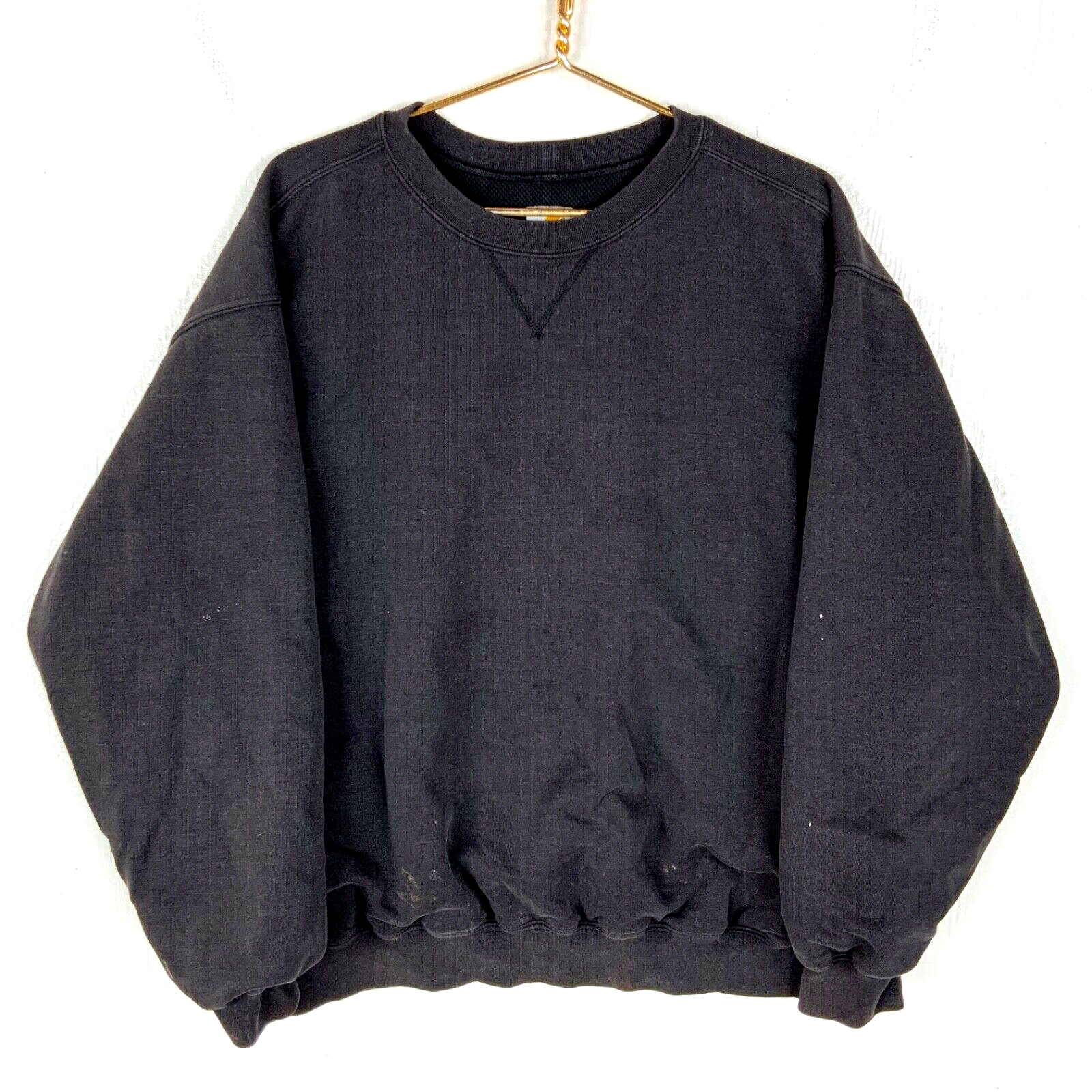 Vintage Carhartt Active Lined Sweatshirt Crewneck Jacket 2XL Black Workwear