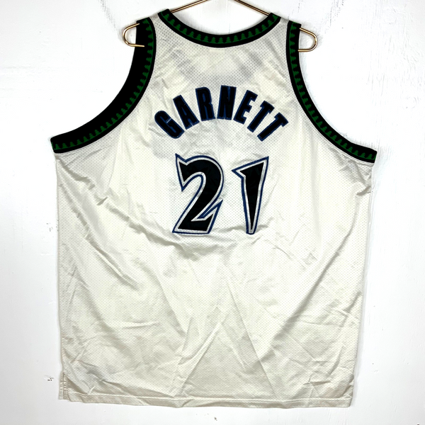 Vintage Minnesota Timberwolves Jersey Size 60 Kevin Garnett Reebok Authentic