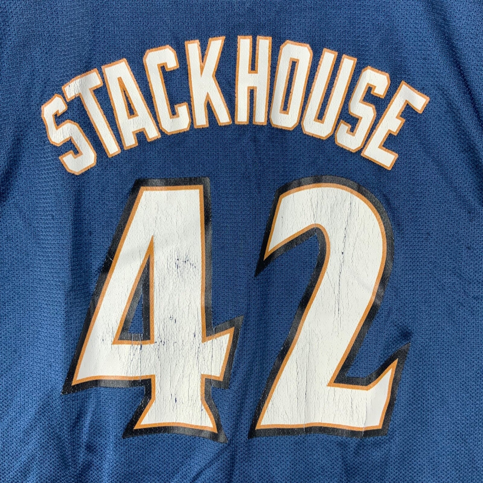 Vintage Washington Wizards Jersey Large Reebok Jerry Stackhouse Blue Nba