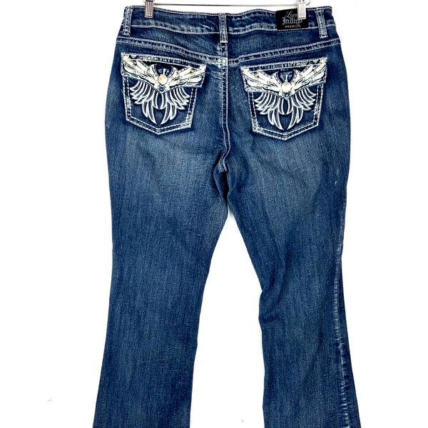 Vintage Love Indigo Bootcut Women's Denim Jean Size 14 Blue Y2k