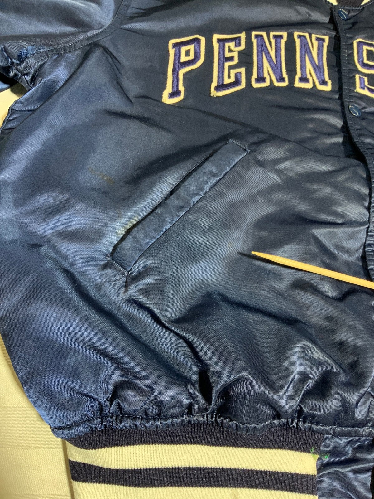 Vintage Penn State Nittany Lions Starter Jacket XL Bomber Snap Button Ncaa 90s