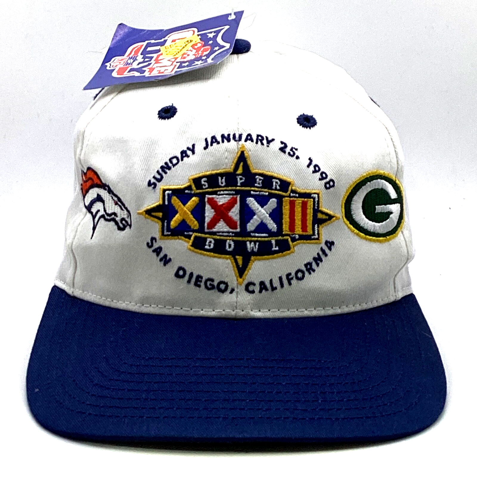 Vintage Super Bowl 32 Twins Enterprise SnapBack Hat Cap Adjustable Nfl New Old