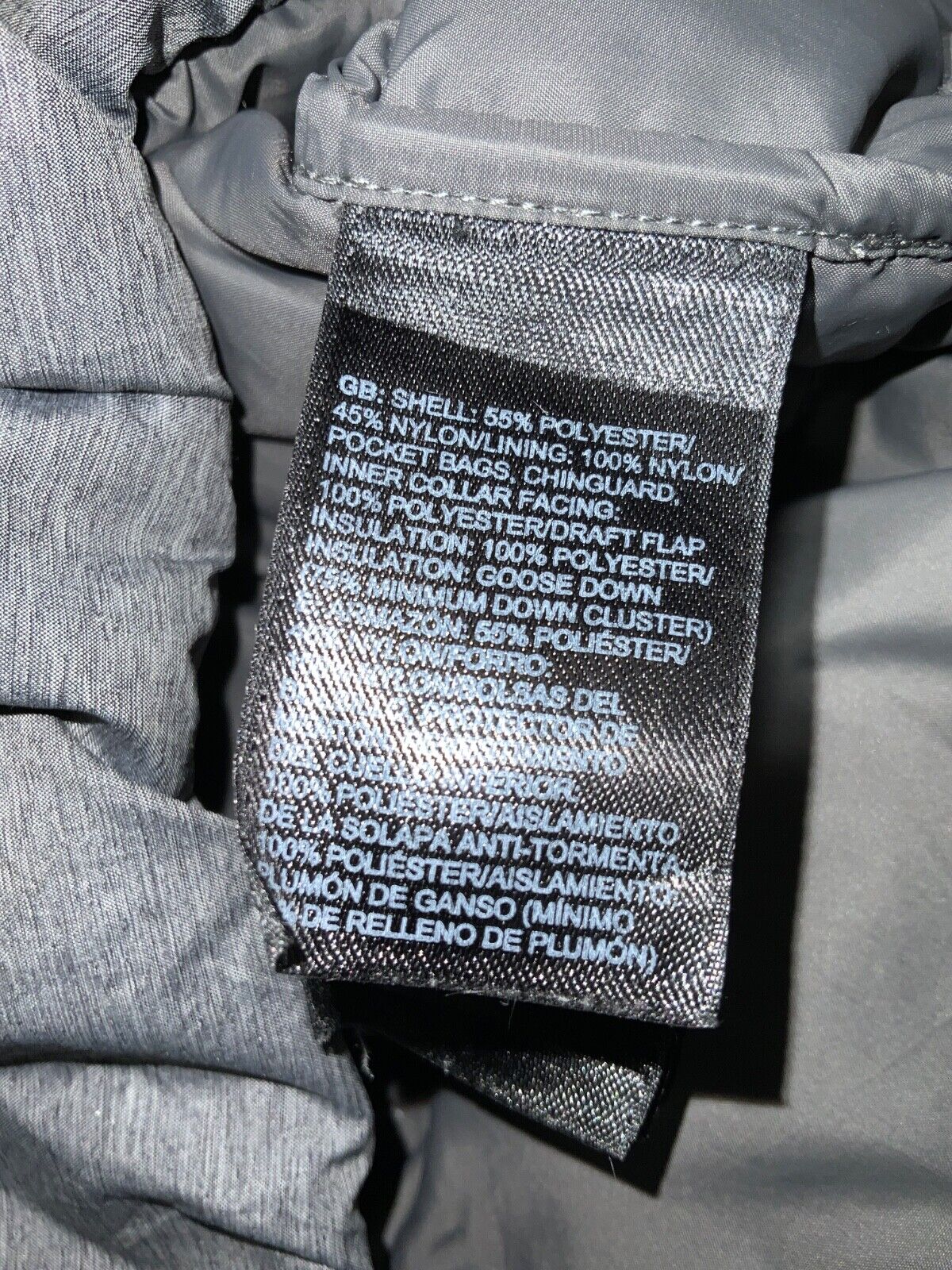 The North Face Women's Metropolis Puffer Parka Jacket Size Small Gray Full Zip