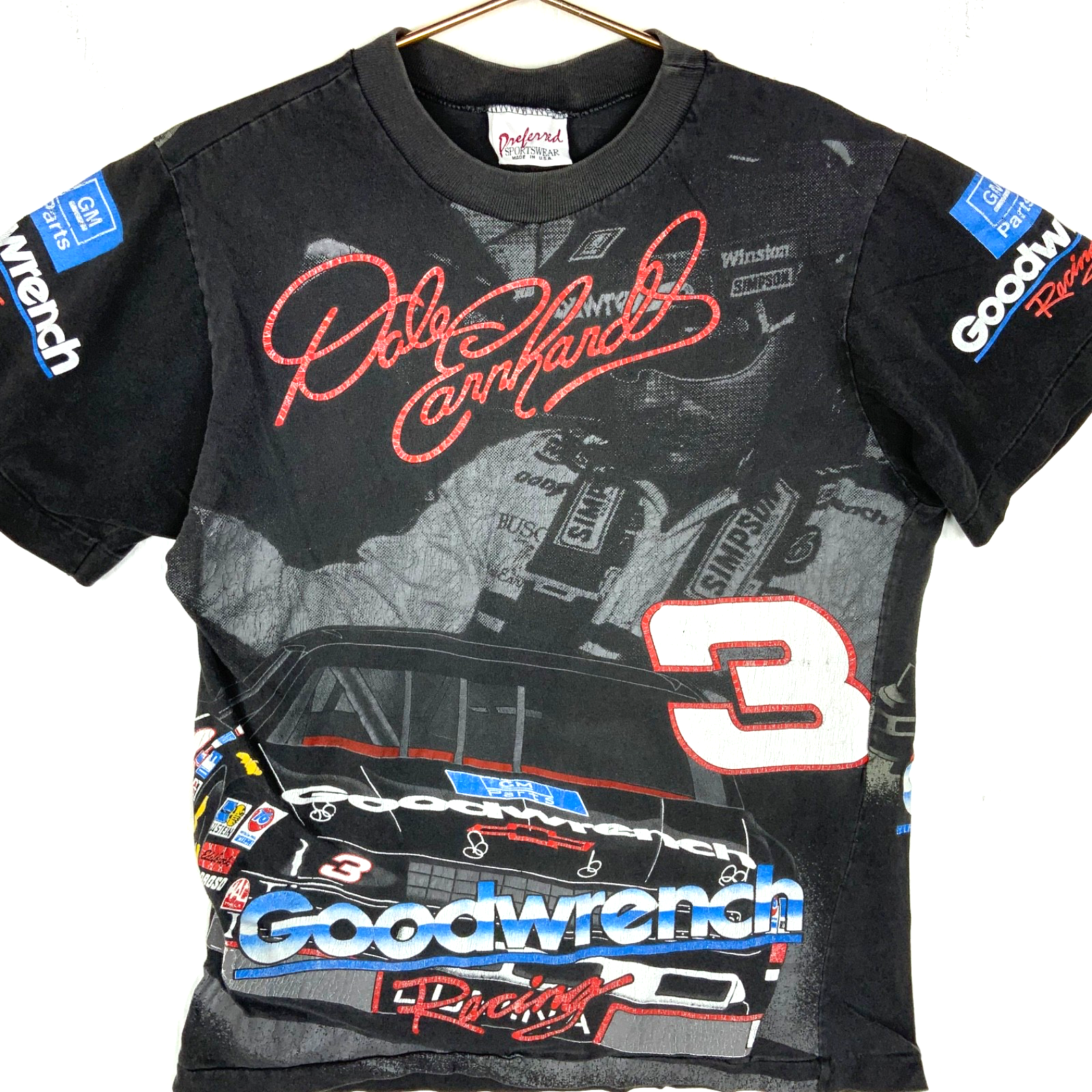 Vintage Nascar T-shirt Medium Made Usa Goodwrench Racing 1993 Dale Earnhardt 90s