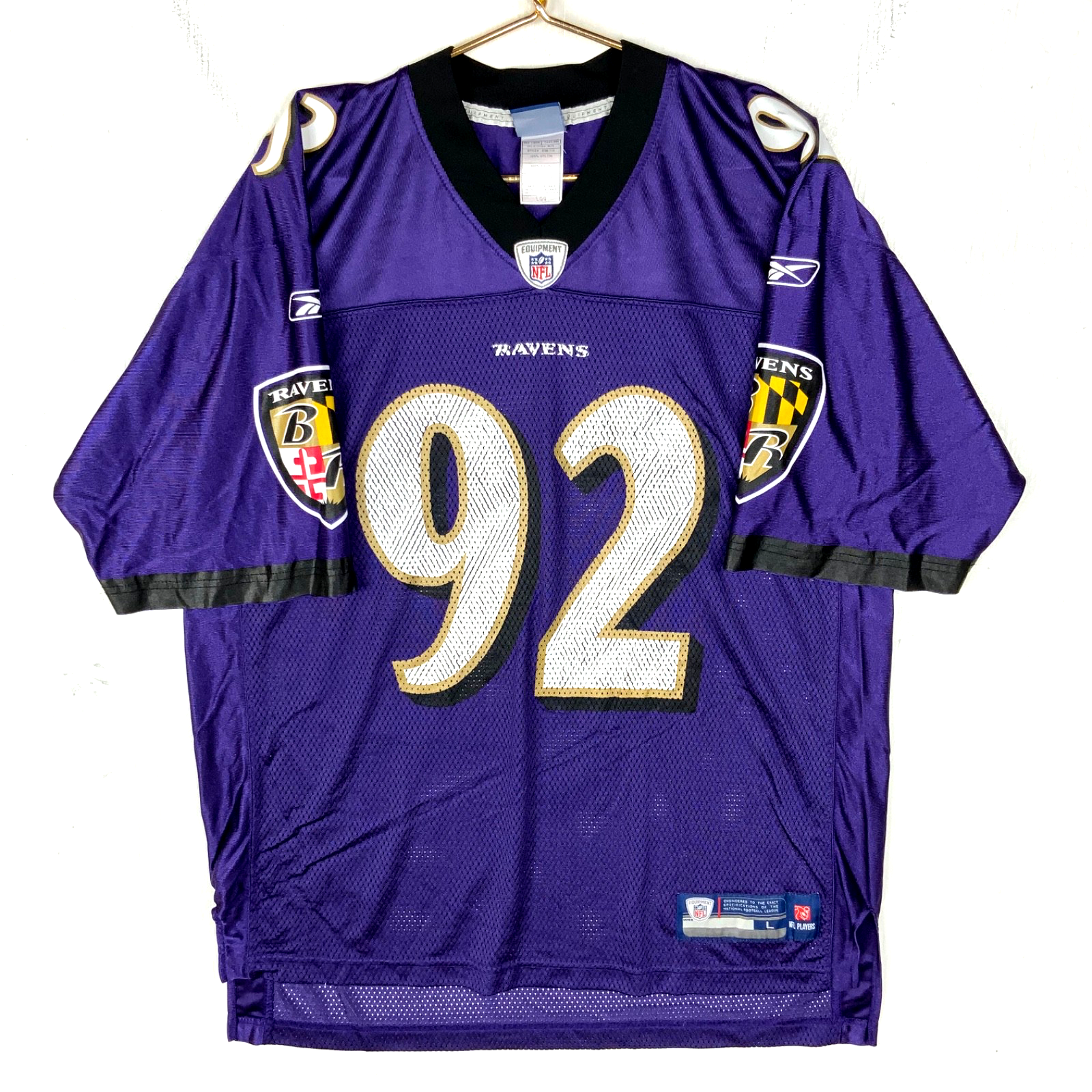 Baltimore Ravens Jersey Large Haloti Ngata Purple Nfl