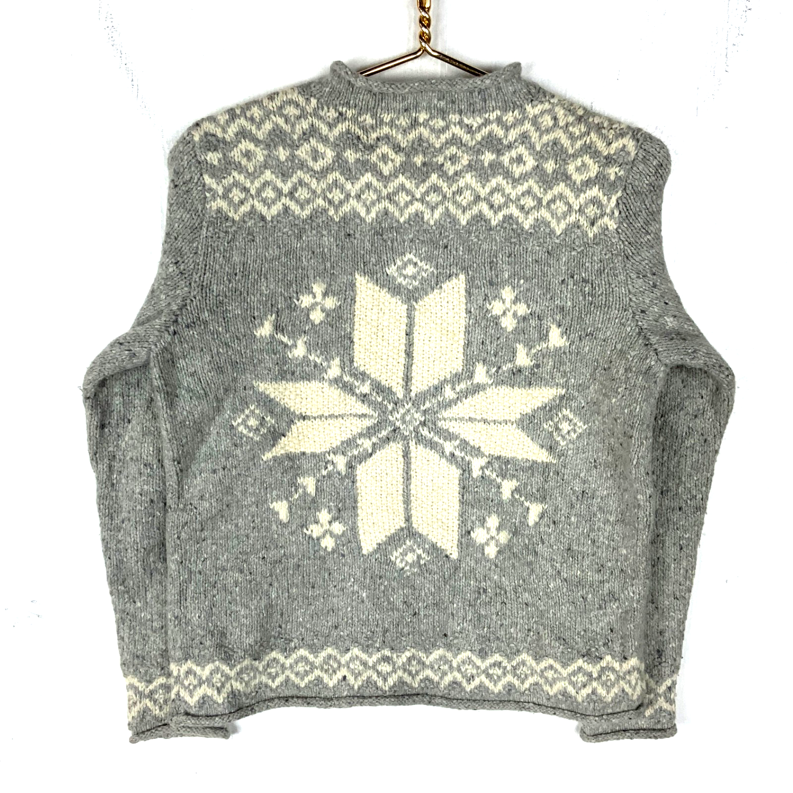 Vintage Lauren Ralph Lauren Wool Hand Knit Sweater Women’s Petite Rolled Neck