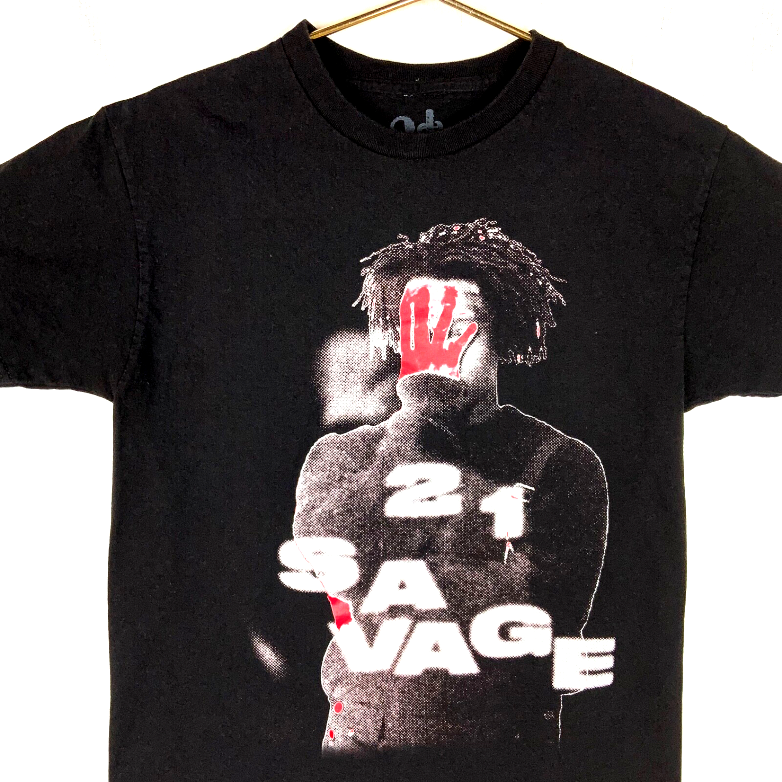 21 Savage T-Shirt Medium Black Double Sided Hip Hop Its All A Blur Tour 2023