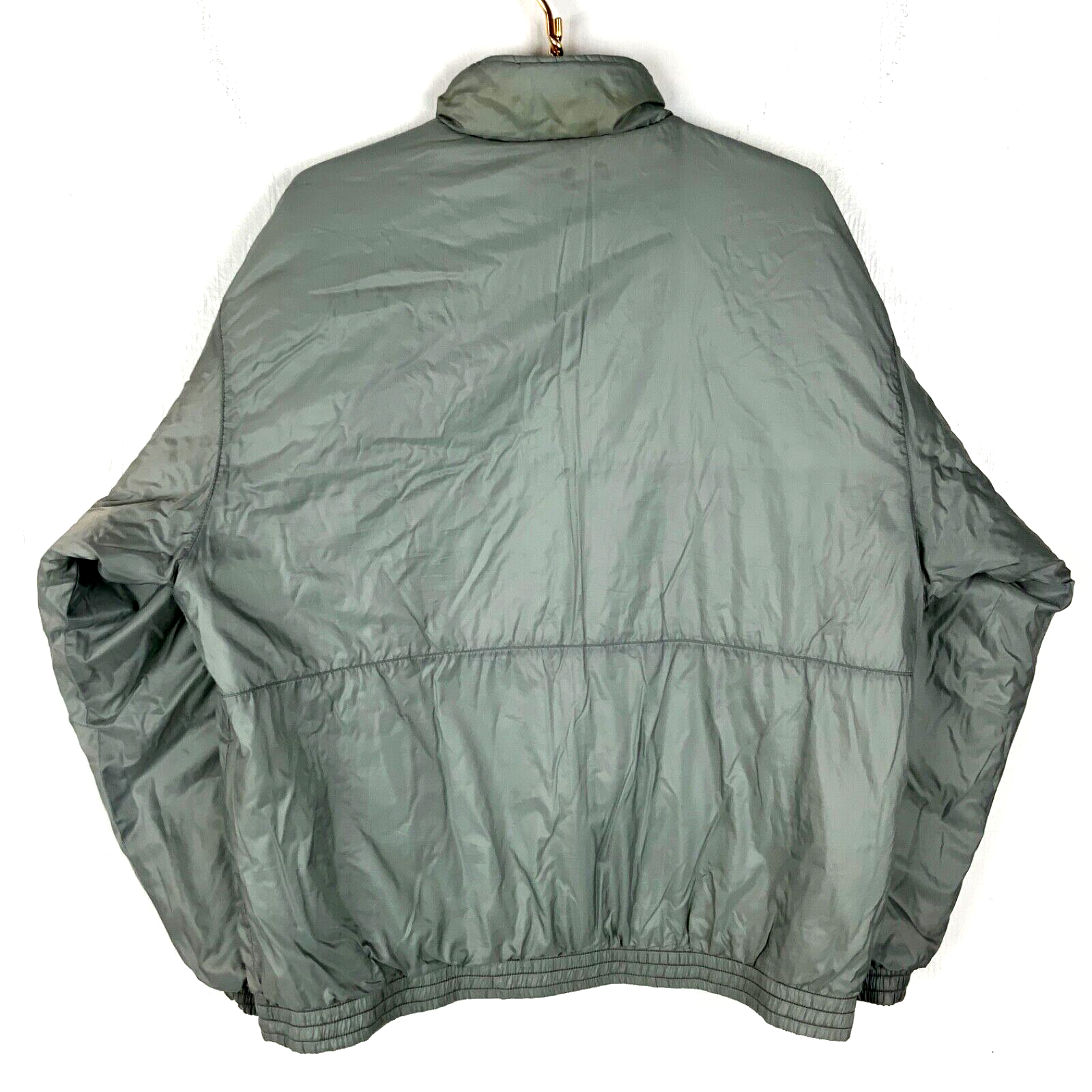 Vintage Nike Puffer Jacket Large Blue Reversible 90s