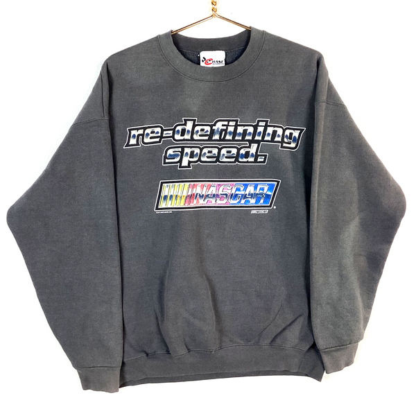 Vintage Nascar Chase Sweatshirt Crewneck Size XL Gray Made In Usa Distressed