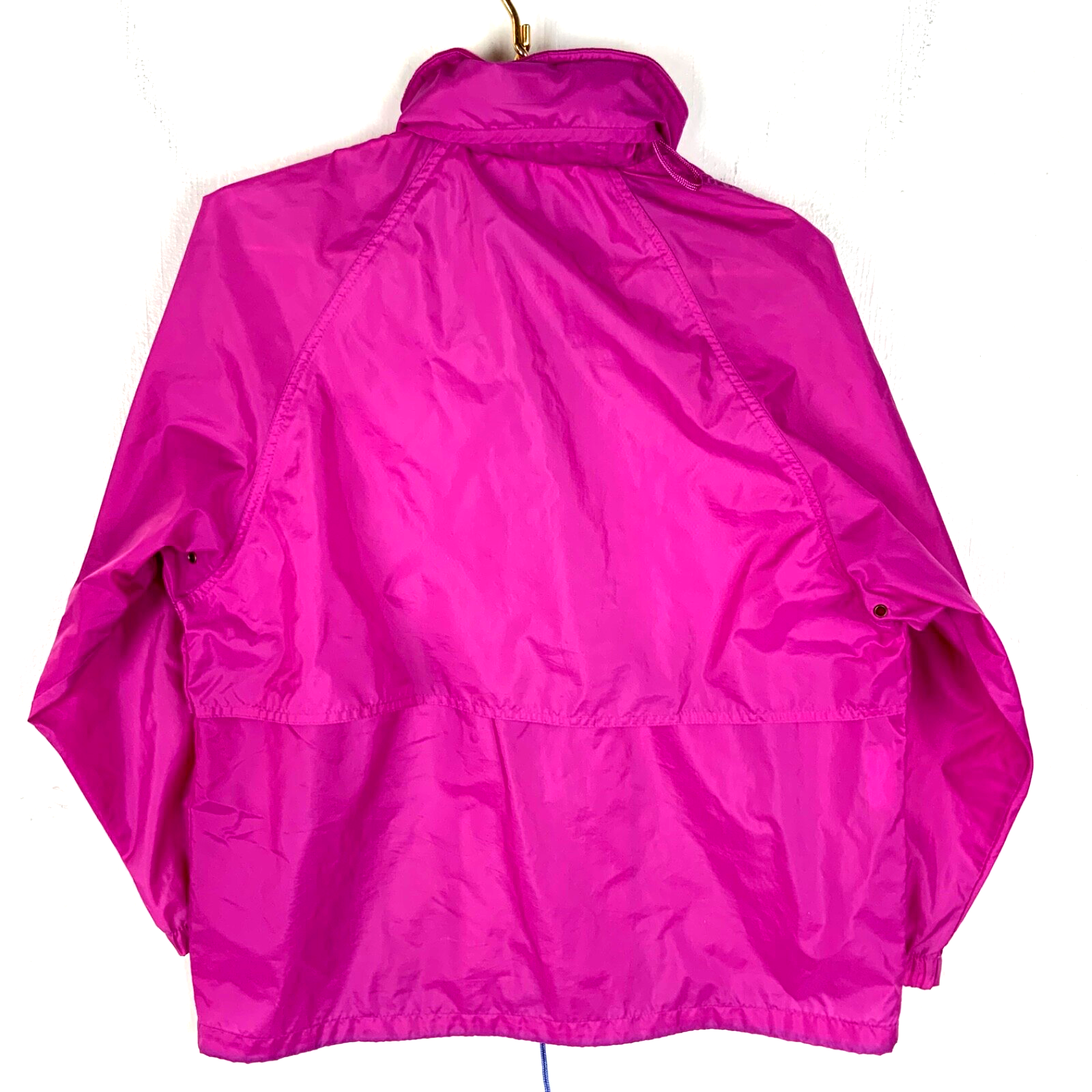 Vintage Eddie Bauer Women's Windbreaker Jacket Medium Pink Full Zip