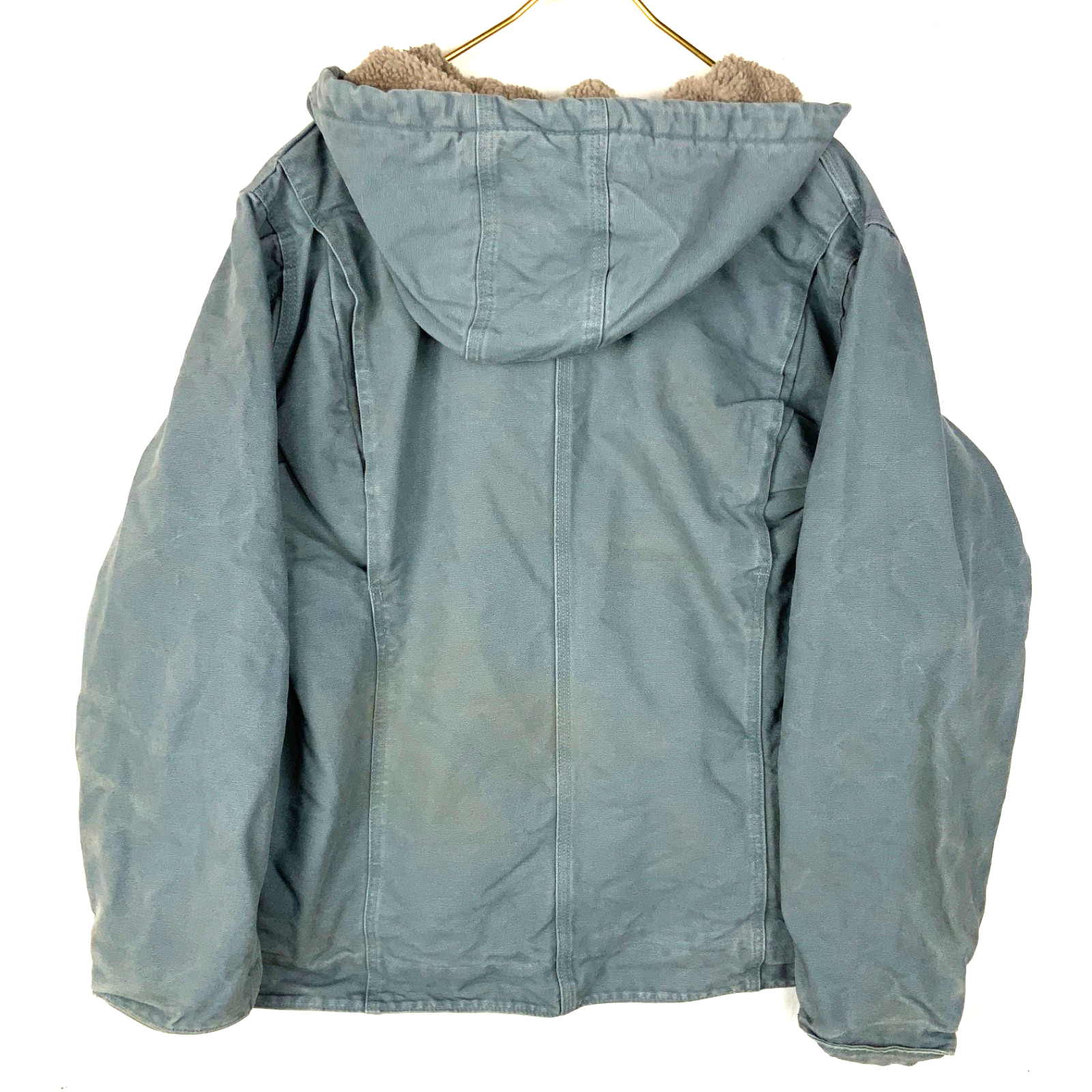 Carhartt Sierra Jacket Women’s 2XL Blue Hooded Full Zip Sherpa Lined Work Wear