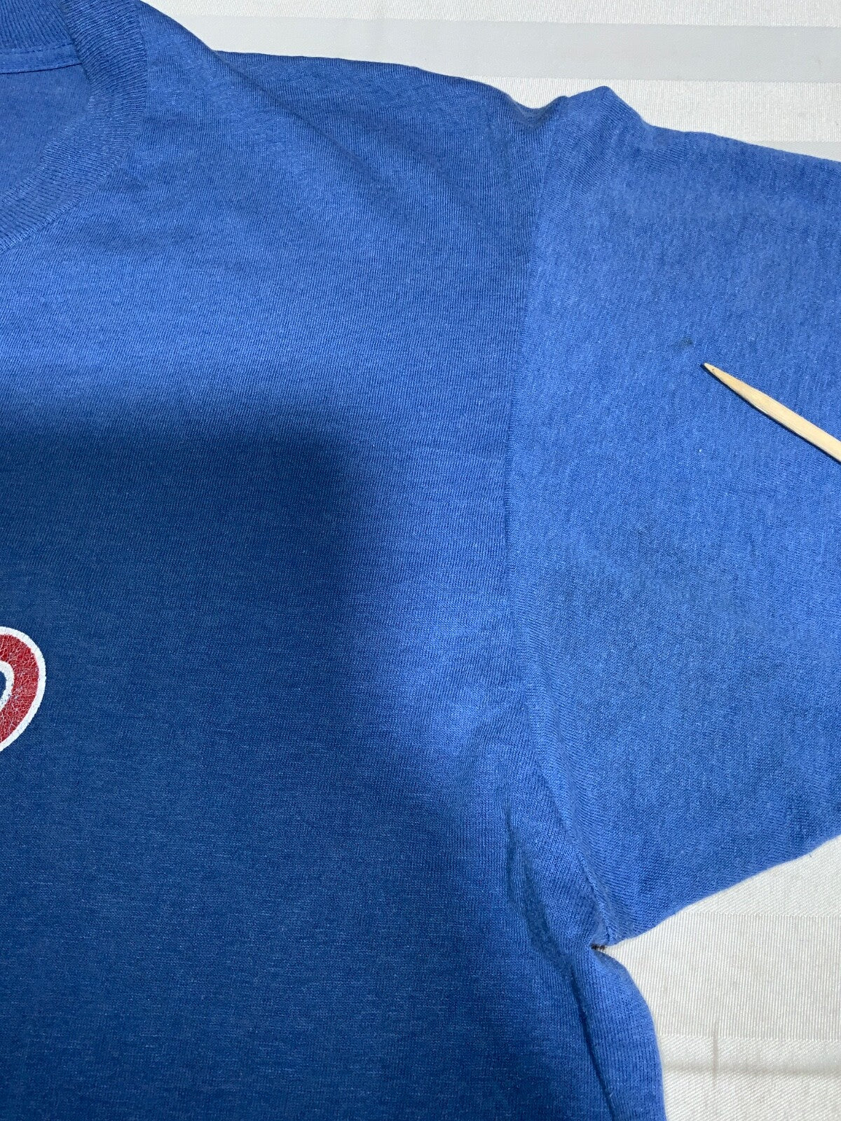 Vintage Chicago Cubs T-shirt XL Blue Made Usa Single Stitch 1988 Mlb 80s