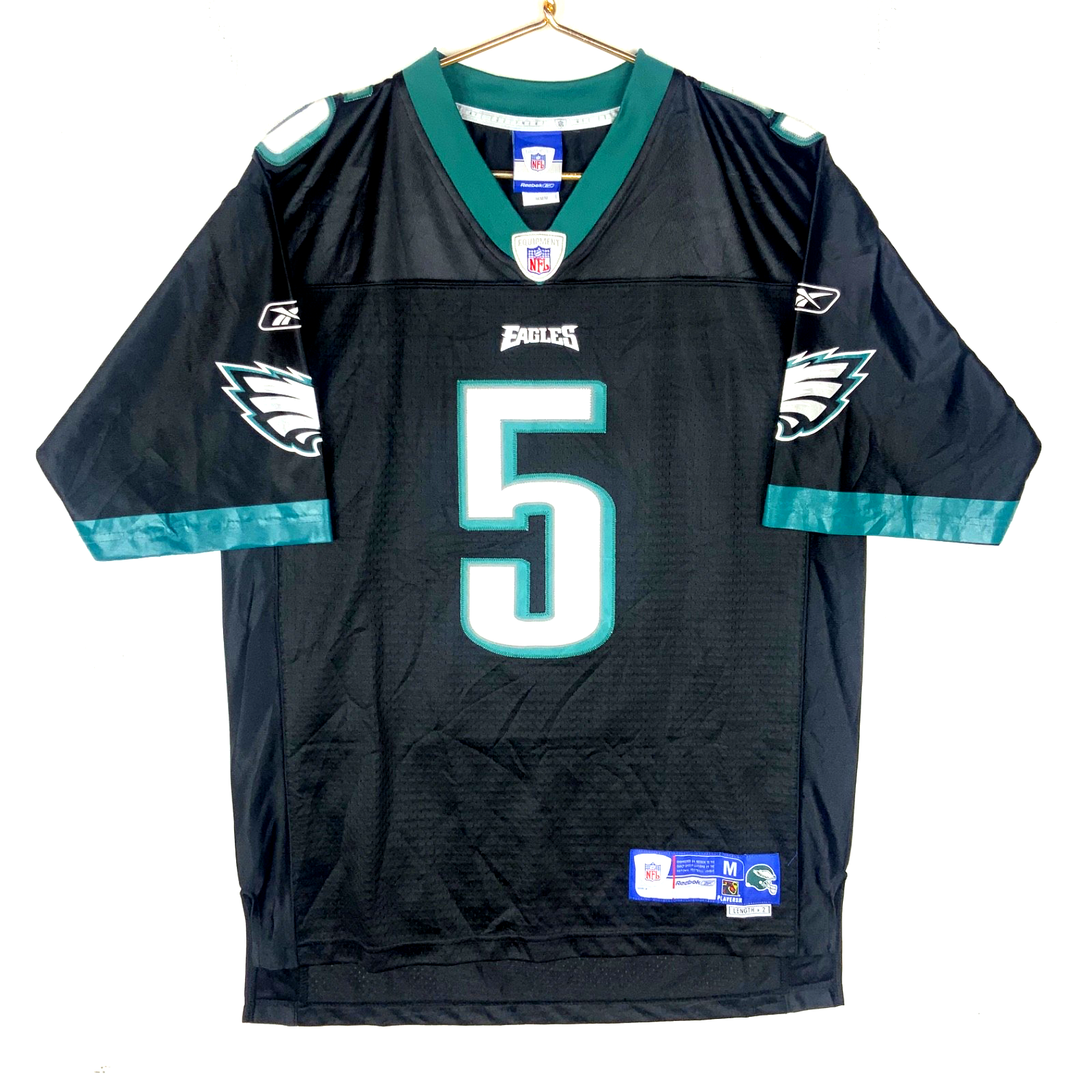 Vintage Philadelphia Eagles Jersey Medium Reebok Donovan McNabb Black Nfl