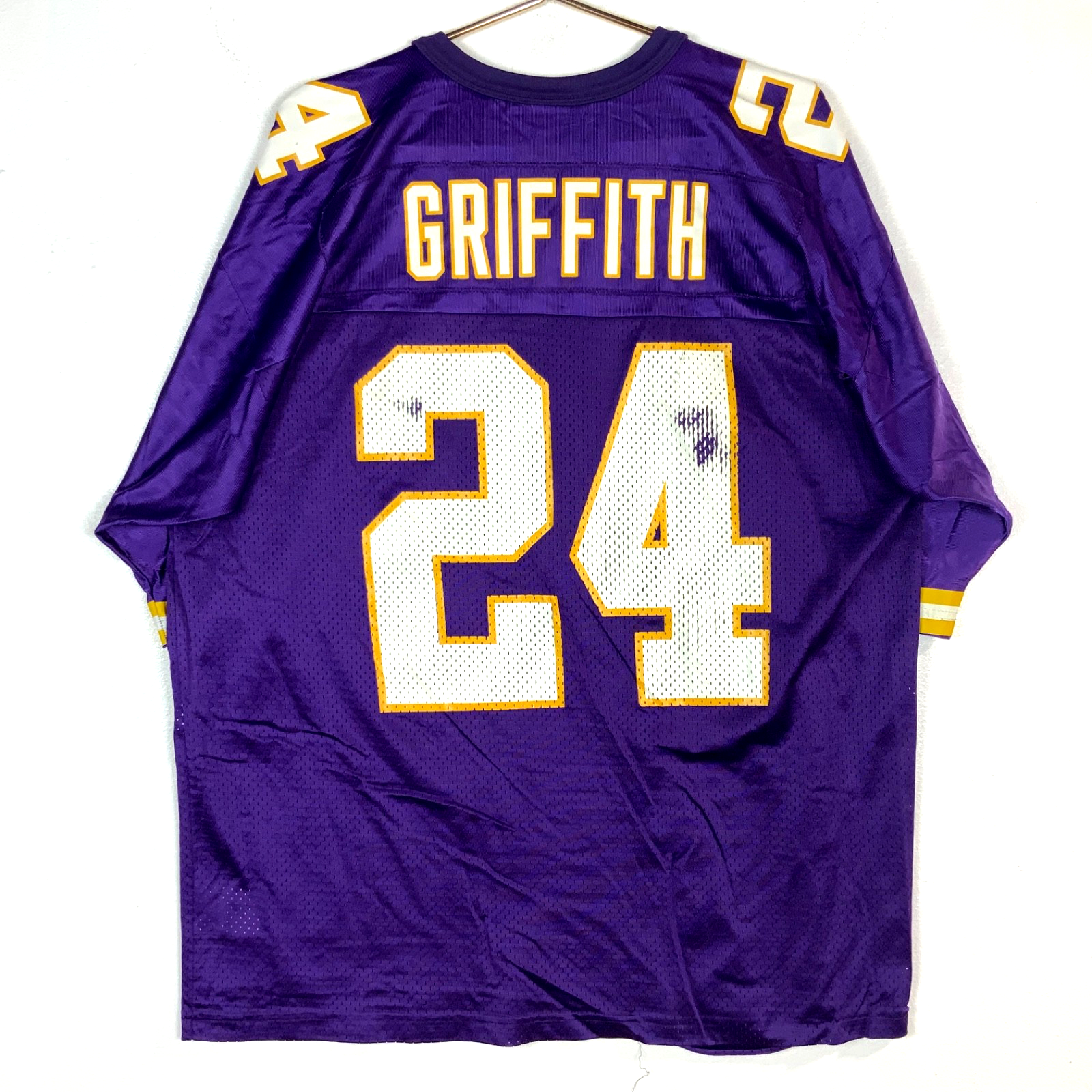 Vintage Minnesota Vikings Jersey XL Nike Robert Griffith Purple Nfl