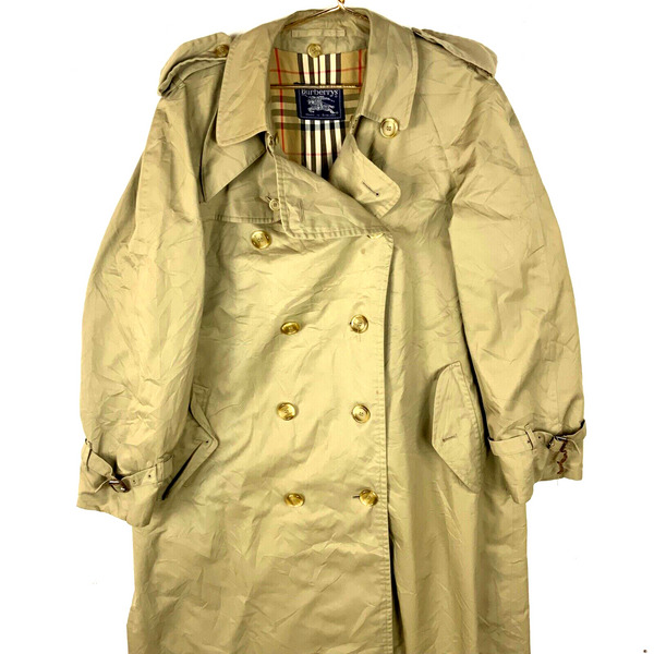 Vintage Burberrys’ Trench Coat Jacket Large Beige Made In England