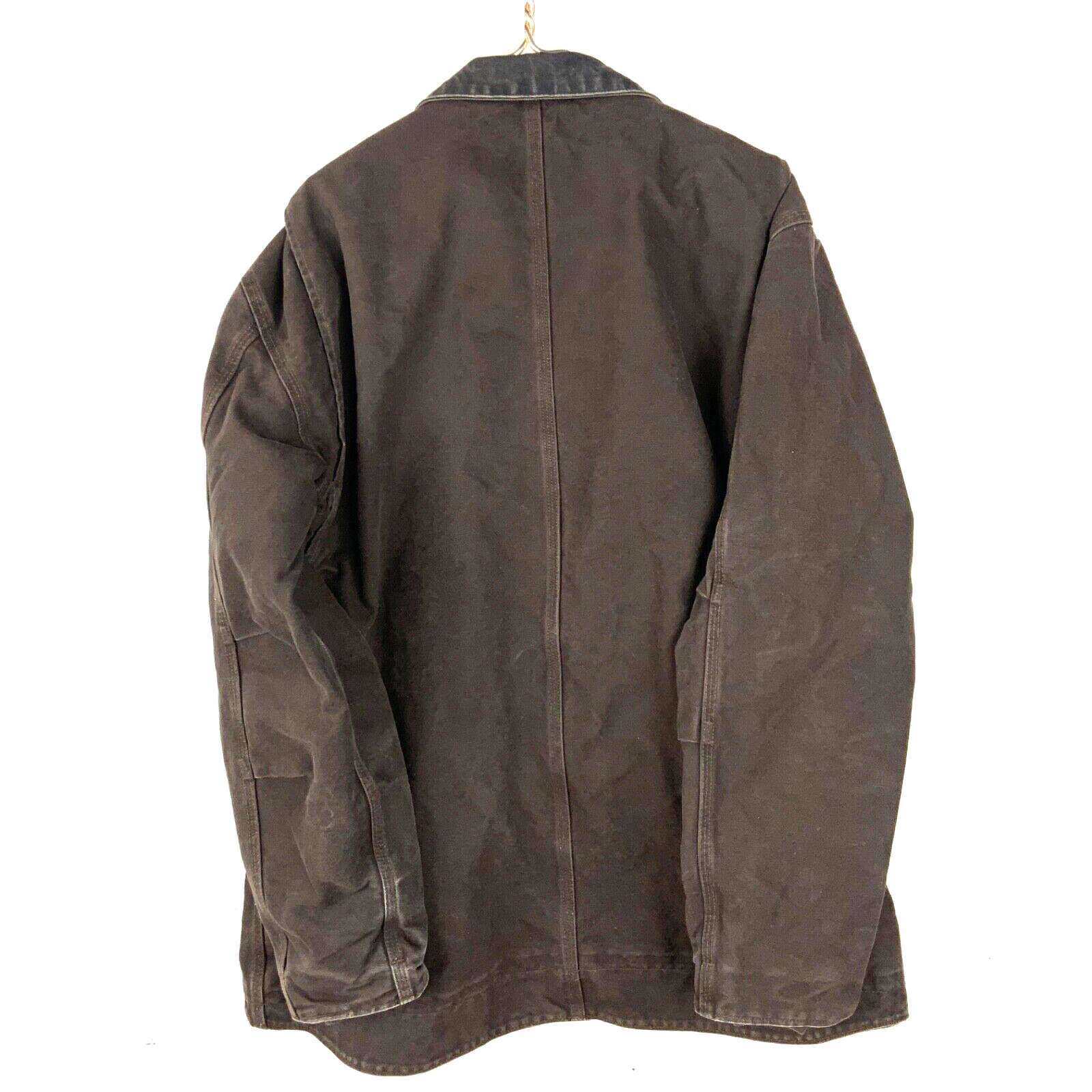 Carhartt Sandstone Workwear Jacket Large Brown Sherpa Lined Full Zip