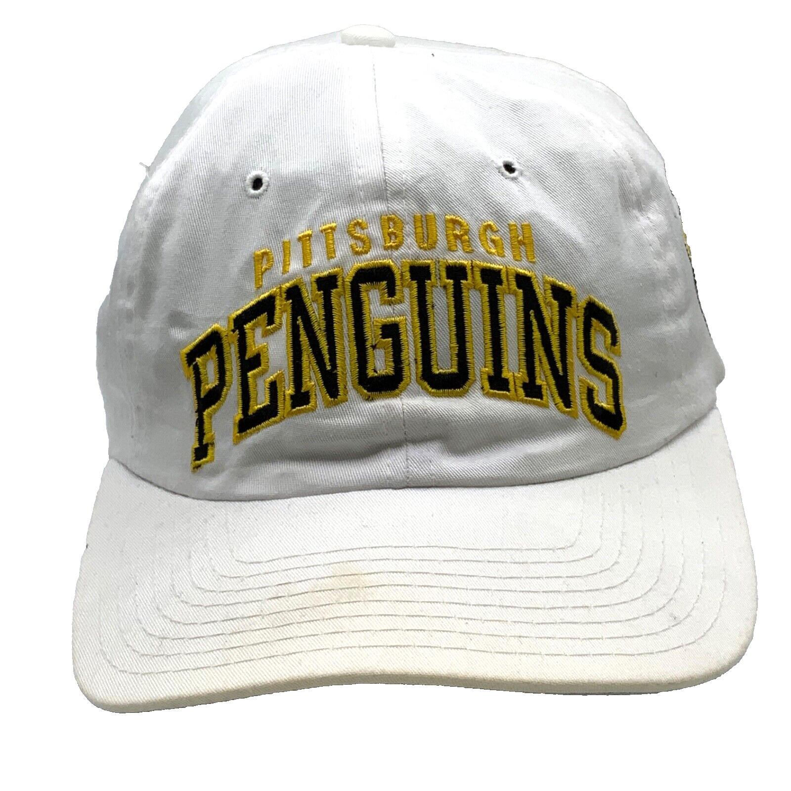 Vintage Pittsburgh Penguins Starter Arch Hat Cap Adjustable White Nhl Hockey