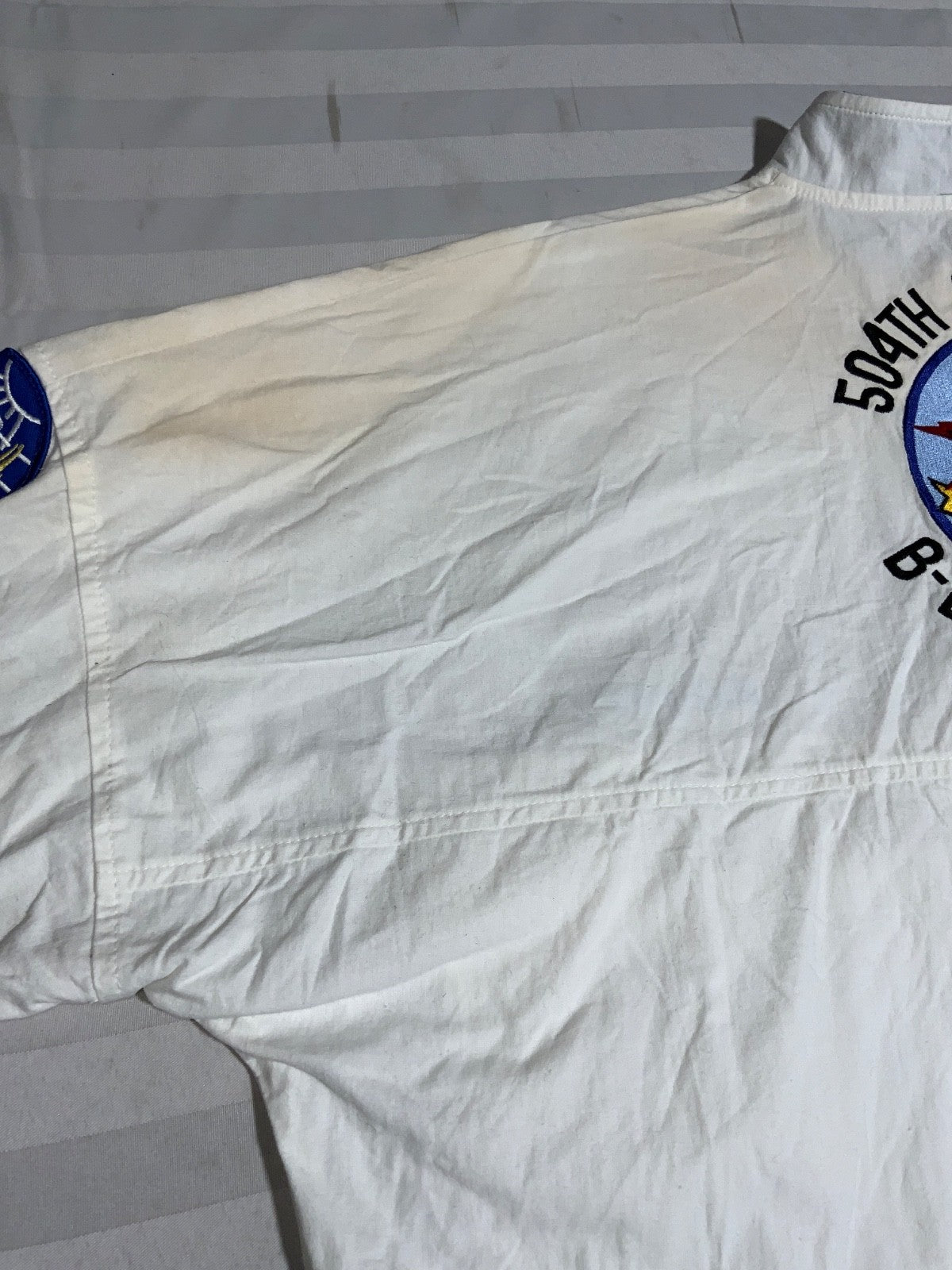 Vintage Us Air Force Jacket Large Made Usa 504th Bomb Group Made In Usa 90s