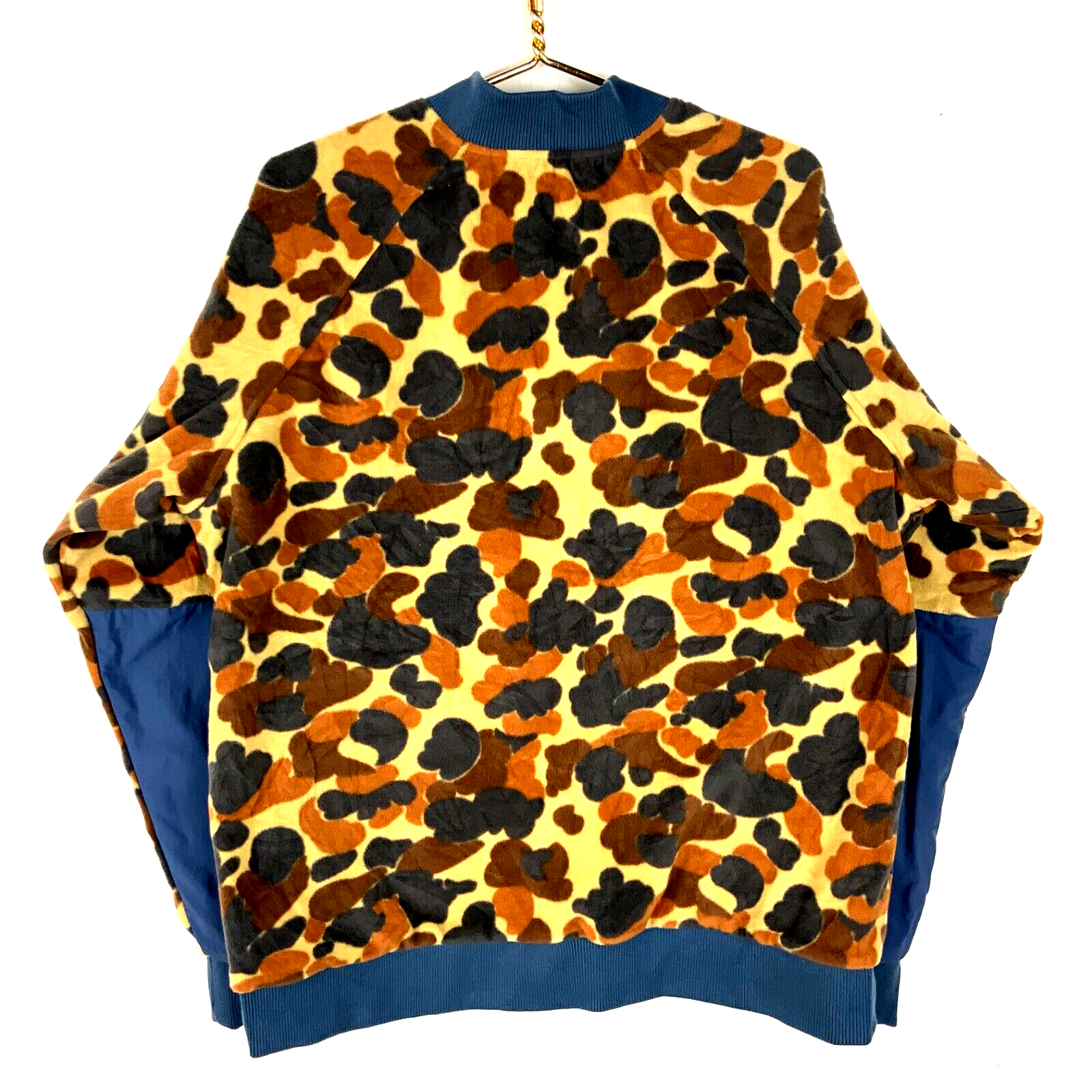 Columbia Camo Bomber Jacket XL Full Zip Reversible Fleece Lined