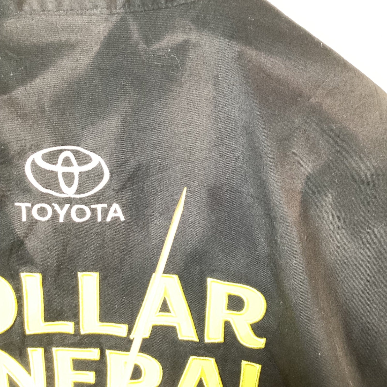 Nascar Racing Shirt Size Large Chase Black Short Sleeve Dollar General Toyota