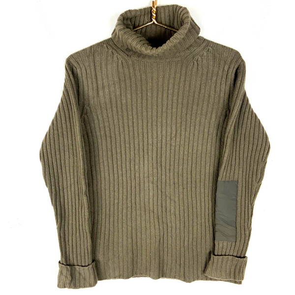 Vintage Patagonia Ribbed Knit Wool Sweater Women’s Small Brown Turtleneck