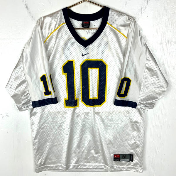 Vintage Michigan Wolverines Jersey Medium Nike #10 White Ncaa Autographed