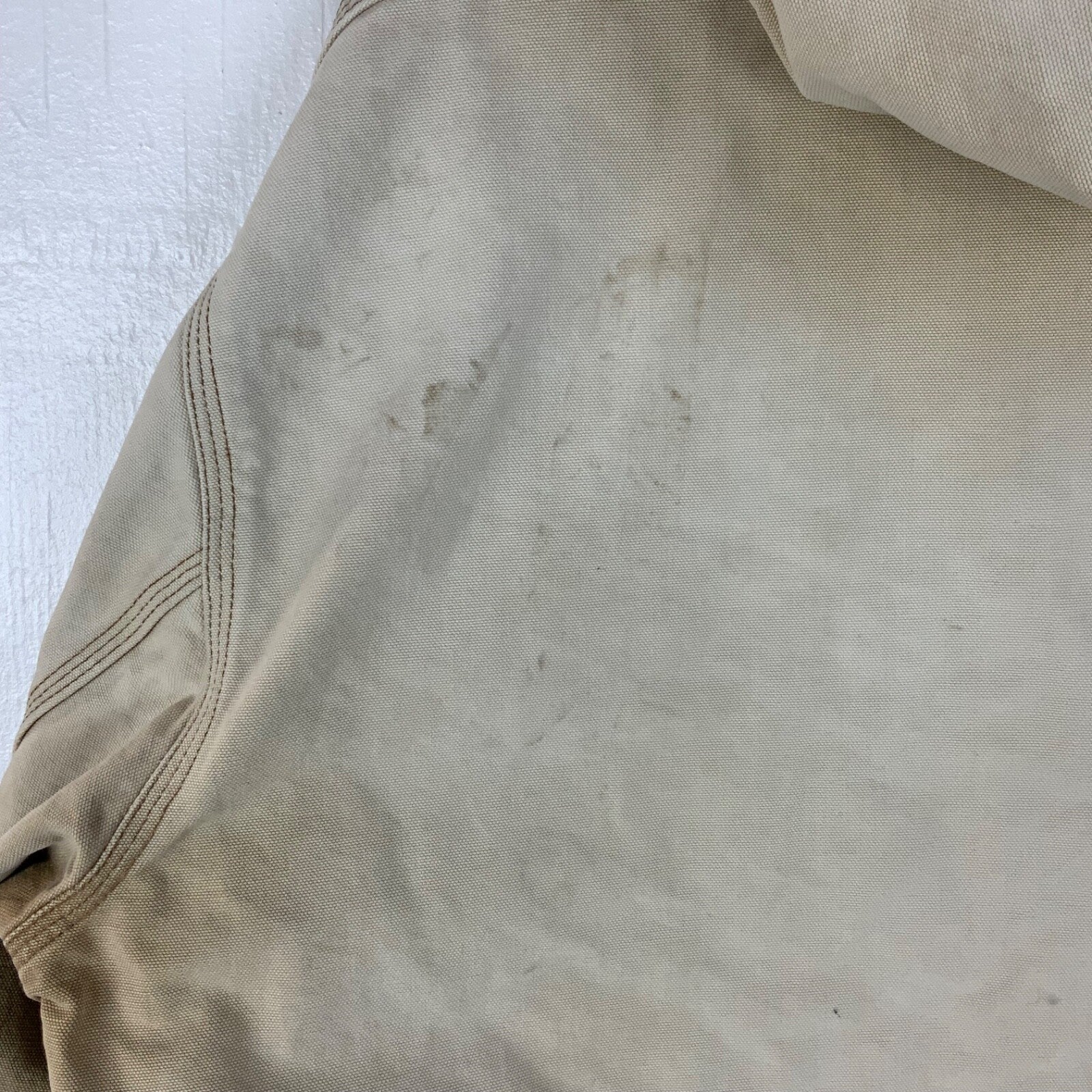 Vintage Carhartt Duck Jacket XL Brown Full Zip Workwear Distressed