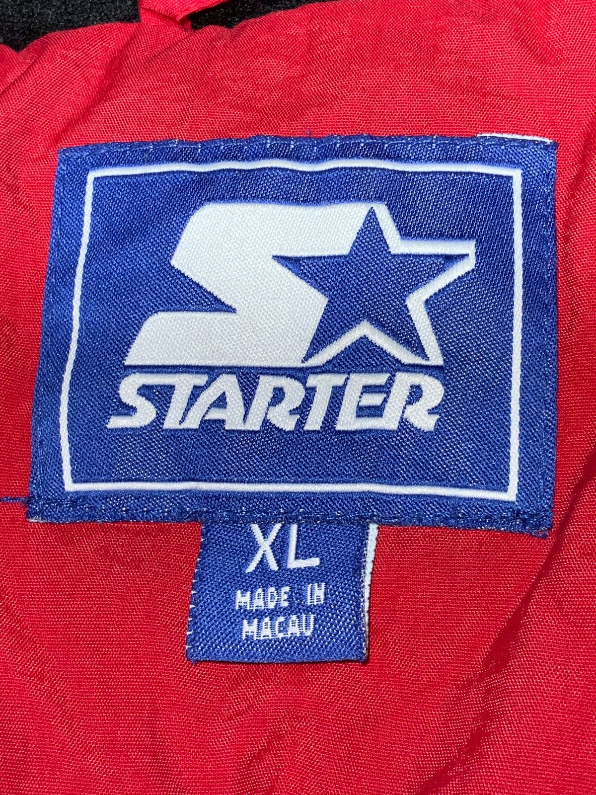 Vintage Wisconsin Badgers Starter Jacket XL Red Puffer Bomber Full Zip Ncaa