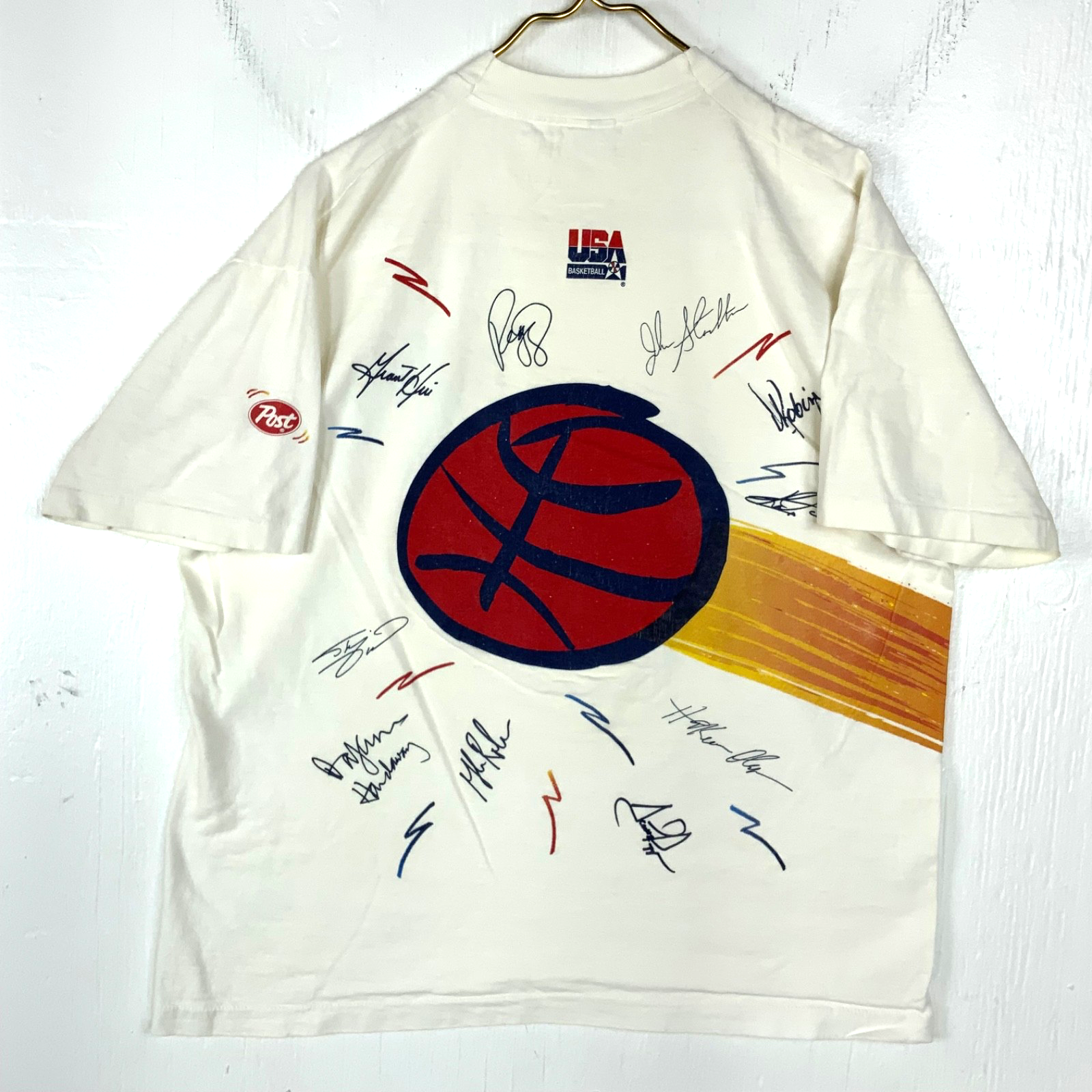 Vintage Usa Basketball Dream Team T-Shirt XL White Single Stitch Olympics 1990s