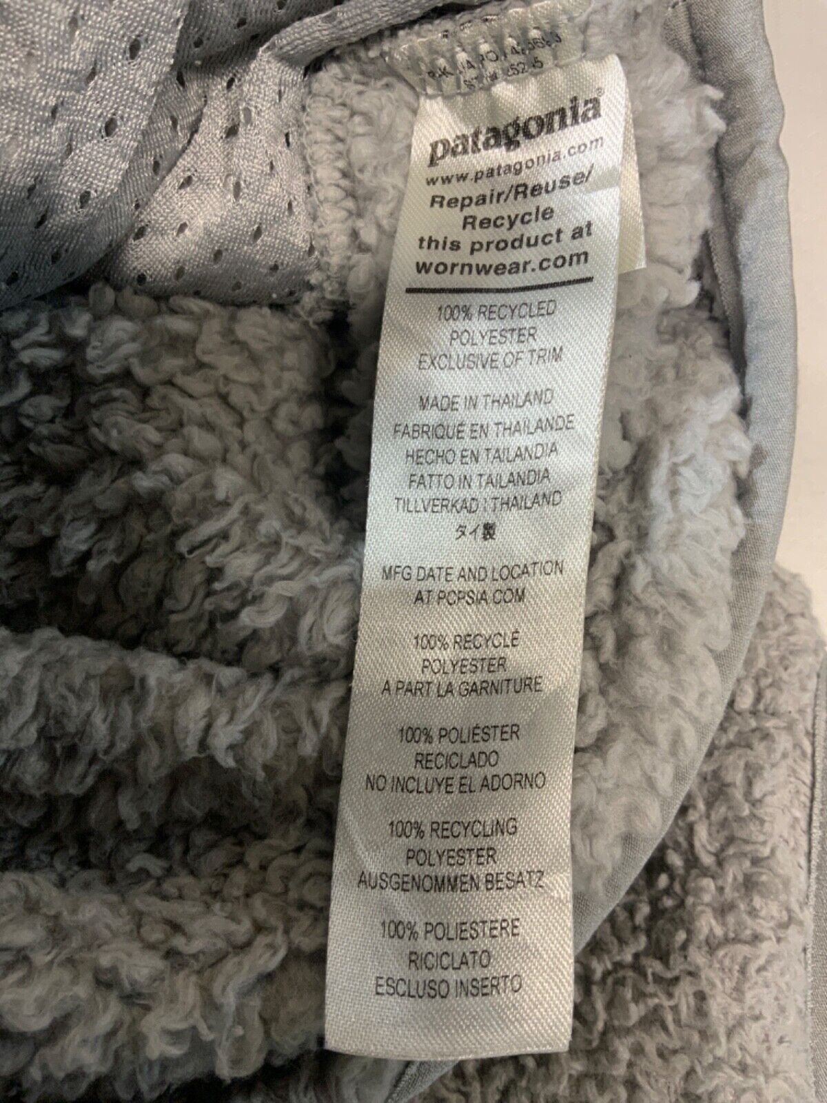 Patagonia Los Gatos Fleece Sweater Jacket Women’s Small Gray 1/4 Zip