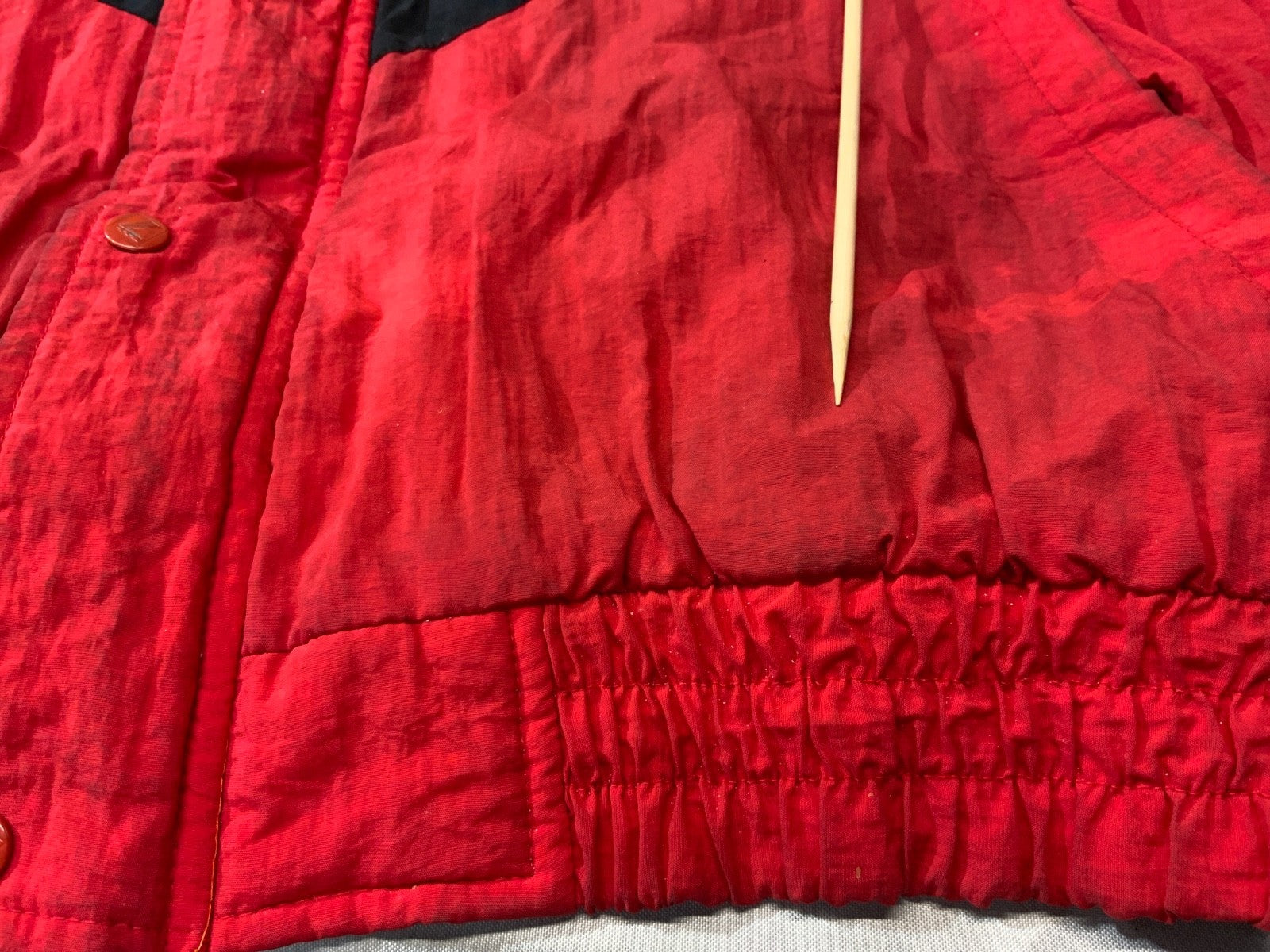 Vintage Wisconsin Badgers Logo 7 Puffer Jacket XL Red Ncaa Full Zip 90s