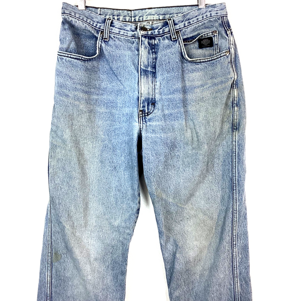 Vintage Harley Davidson Denim Jean Size 34x36 Blue Straight Y2k Made In Usa